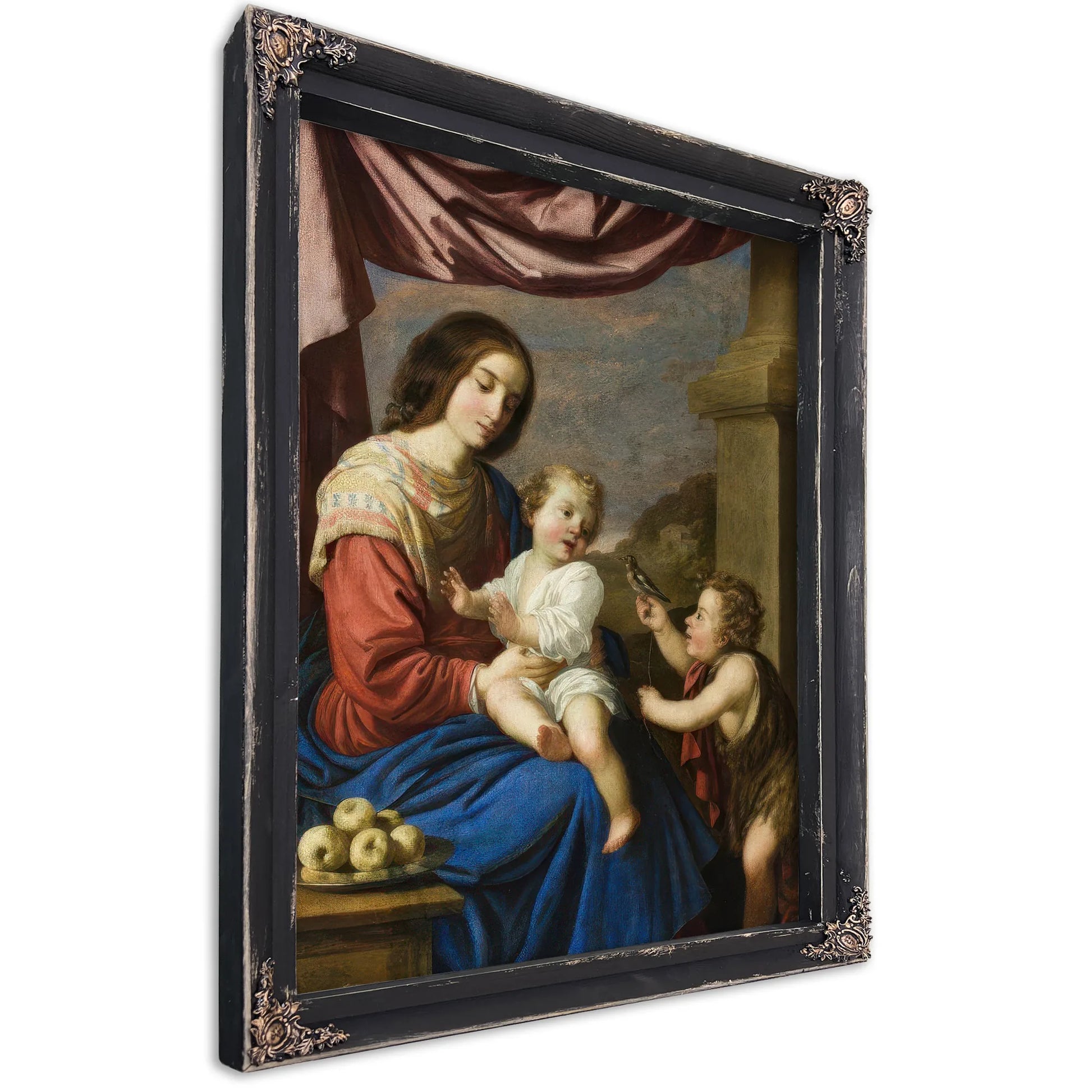 Madonna And Child With The Infant Saint John By Francisco De Zurbaran Fine Art Print