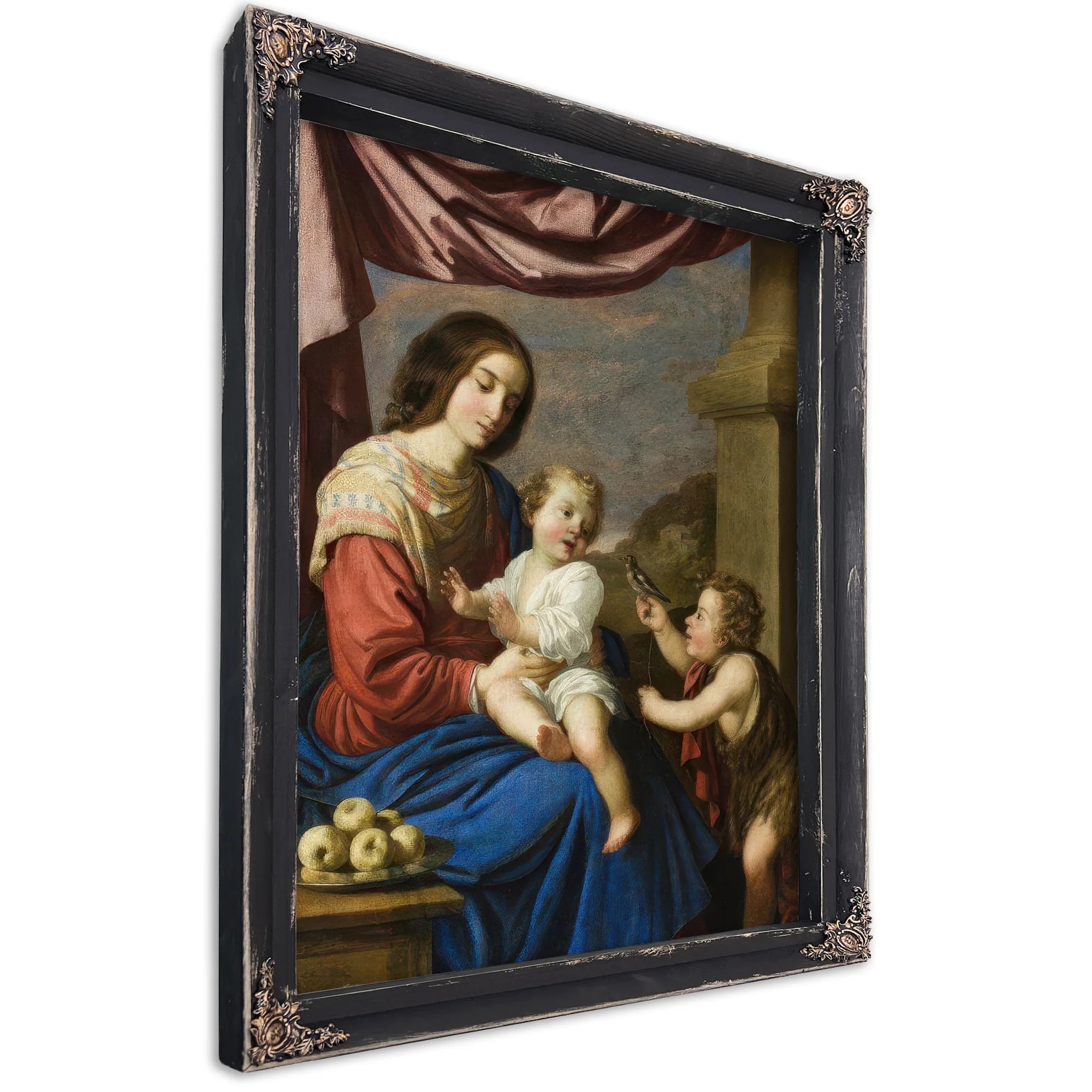 Madonna And Child With The Infant Saint John By Francisco De Zurbaran Fine Art Print