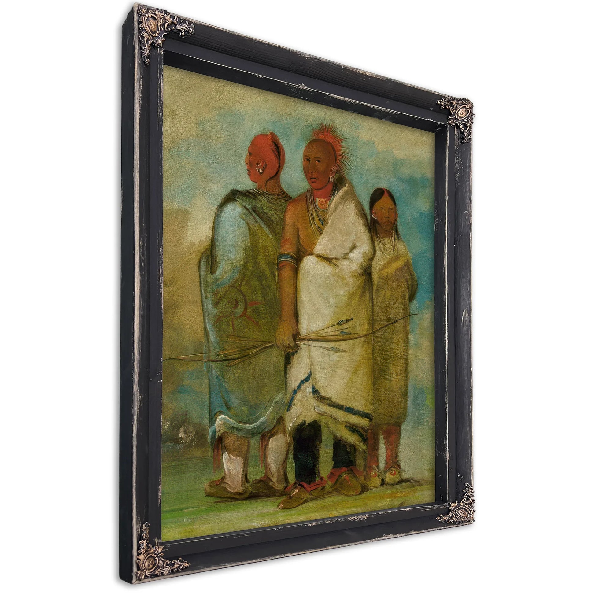 Three Fox Indians By George Catlin Fine Art Print