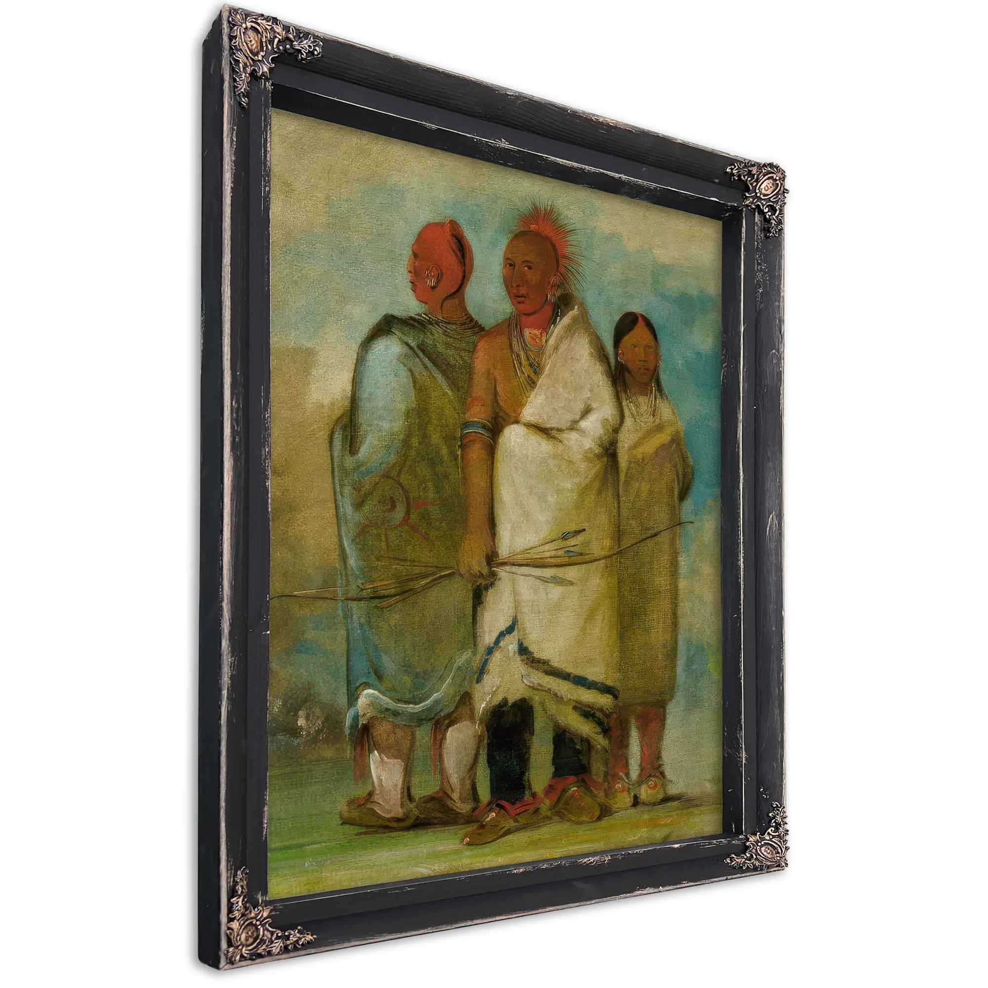 Three Fox Indians By George Catlin Fine Art Print