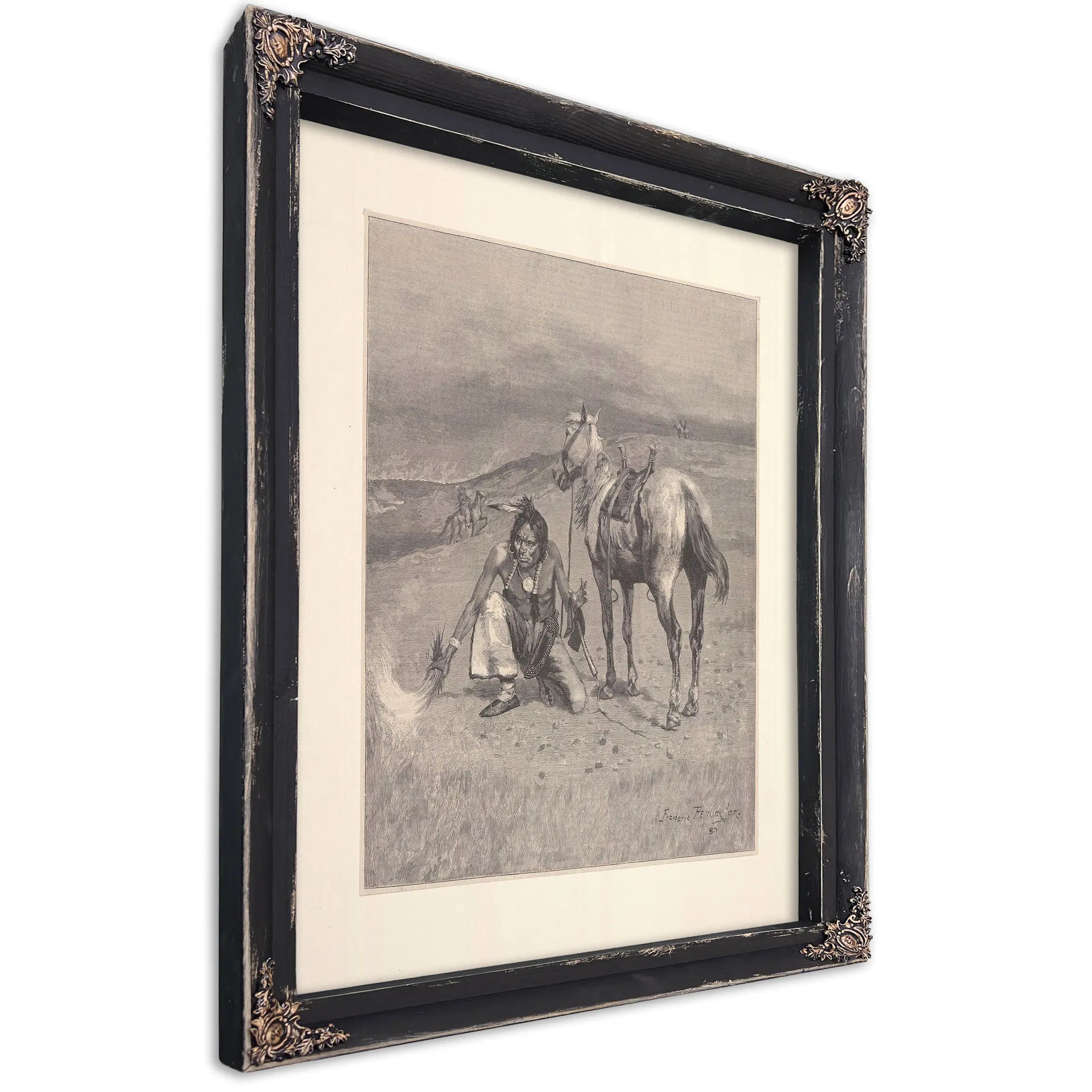 Burning The Range by Frederic Remington