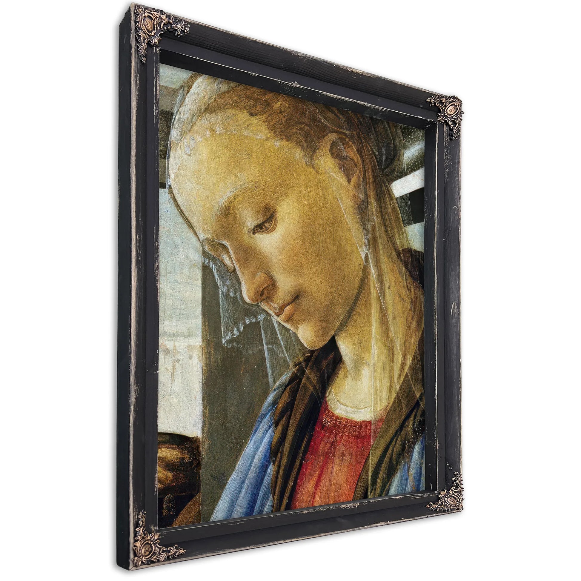 Detail Of Mary From Madonna Of The Eucharist By Sandro Botticelli Fine Art Print