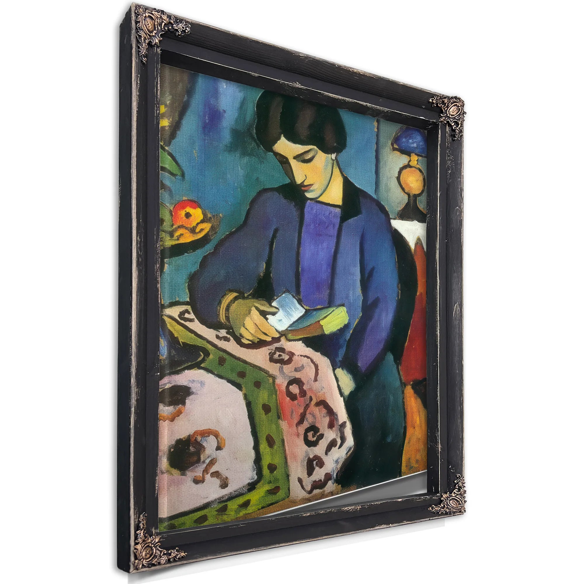 The Painters Wife By August Macke Fine Art Print
