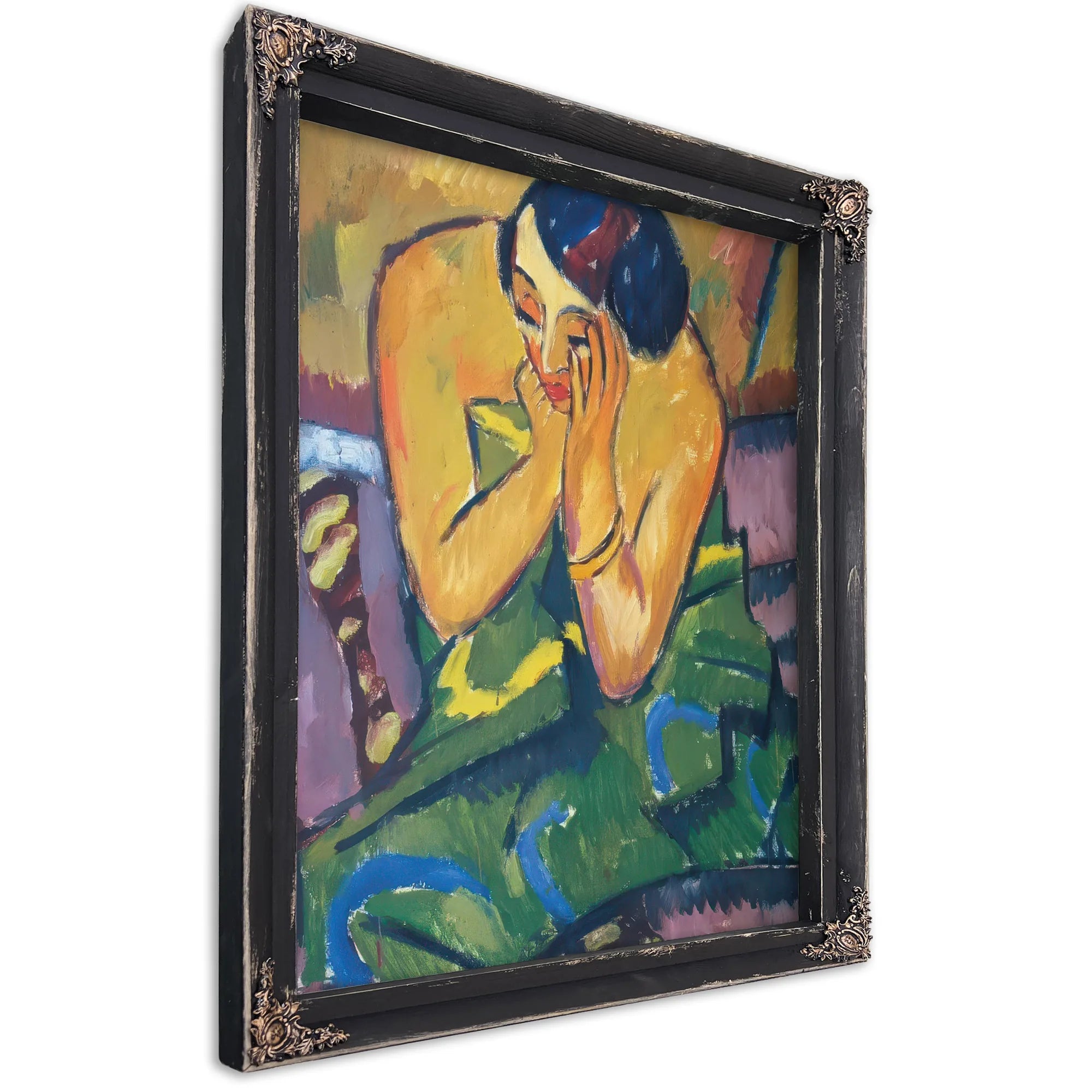 Contemplative Woman M9 Karl Schmidt Rottluff Fine Art Print