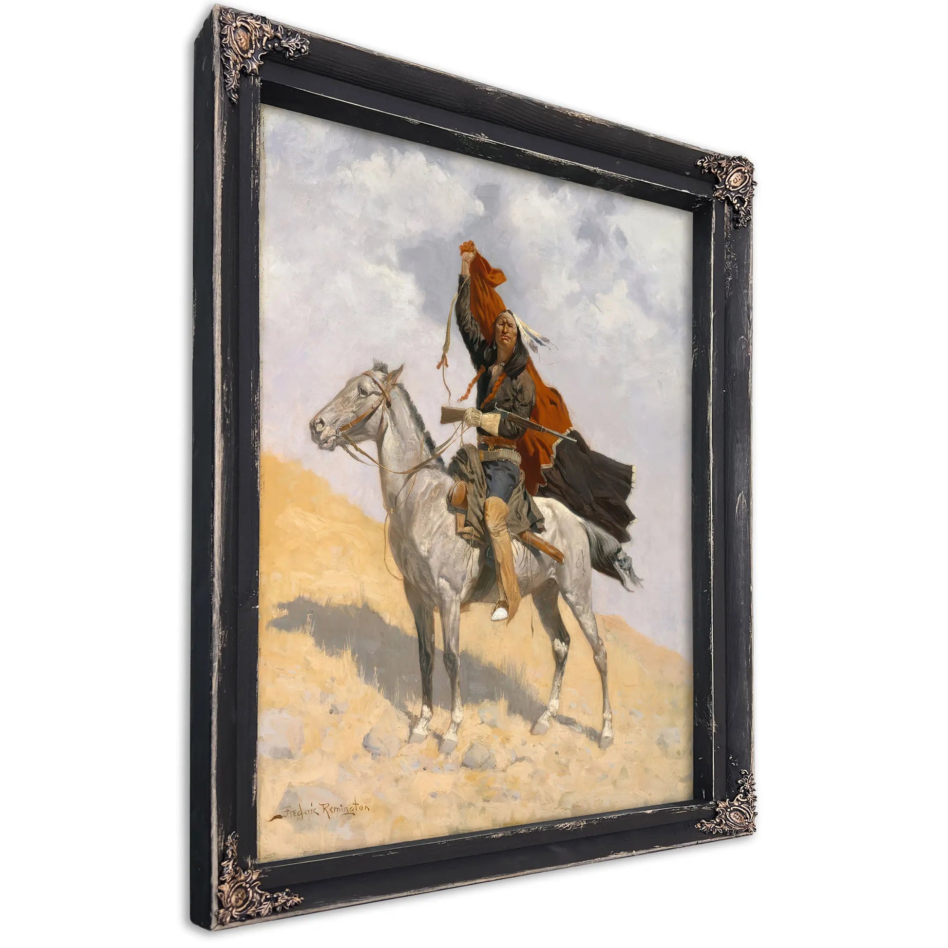 The Blanket Signal C by Frederic Remington