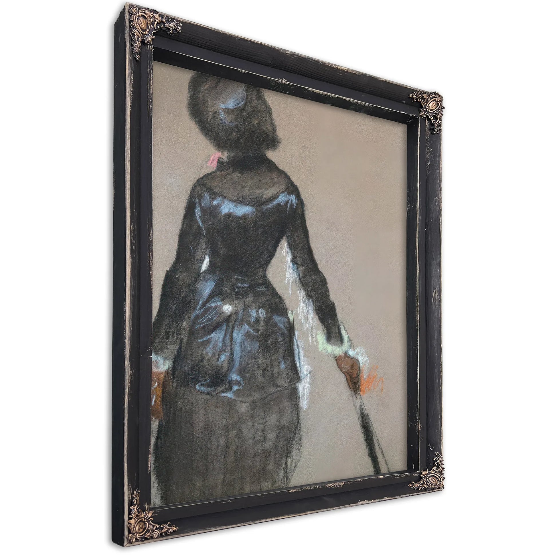 Mary Cassatt At The Louvre By Edgar Degas Fine Art Print