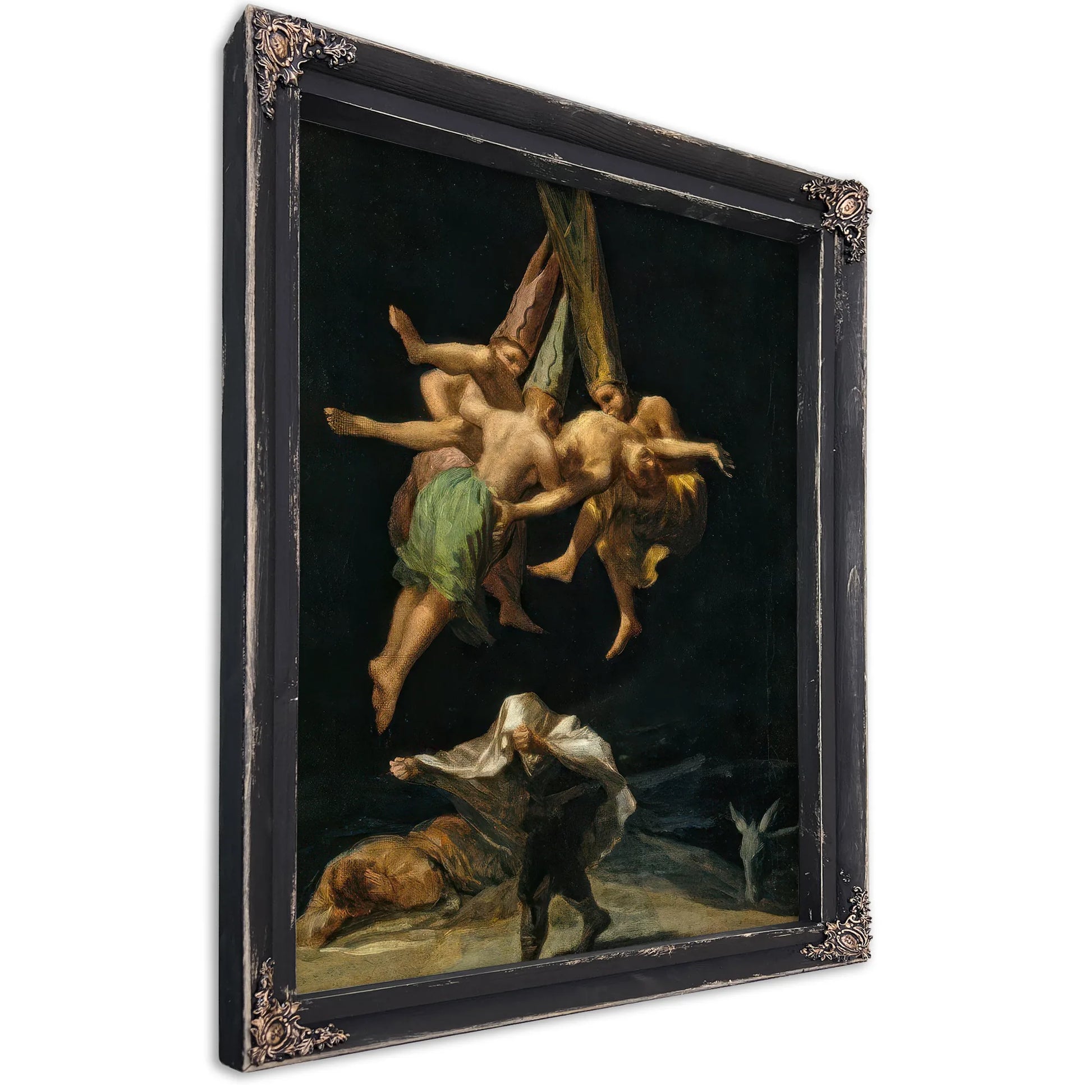 The Witches Flight 1797 43 5X30 5Cm Prado Museum P07748 By Francisco De Goya Fine Art Print