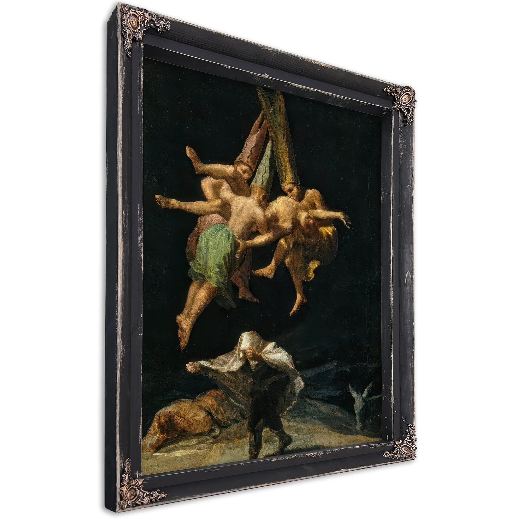 The Witches Flight 1797 43 5X30 5Cm Prado Museum P07748 By Francisco De Goya Fine Art Print