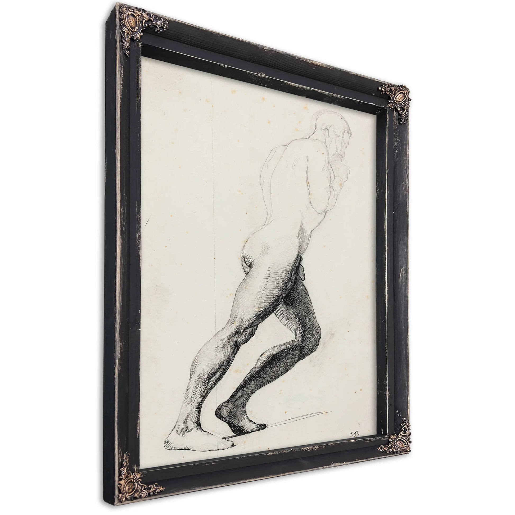Studie Til Samsons Ben Til Museets Billede Samson Hos Filistrene by Carl Bloch
