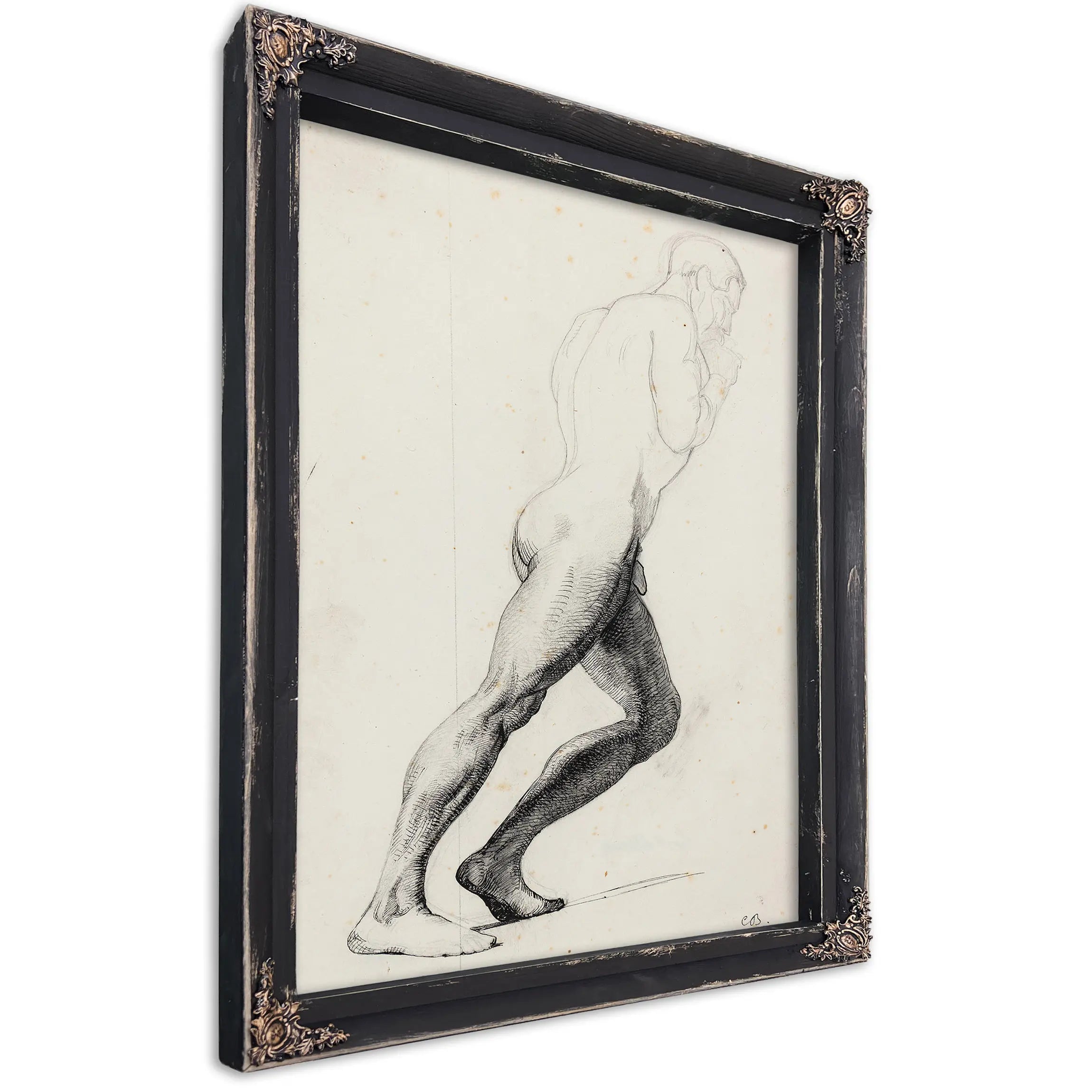 Studie Til Samsons Ben Til Museets Billede Samson Hos Filistrene by Carl Bloch