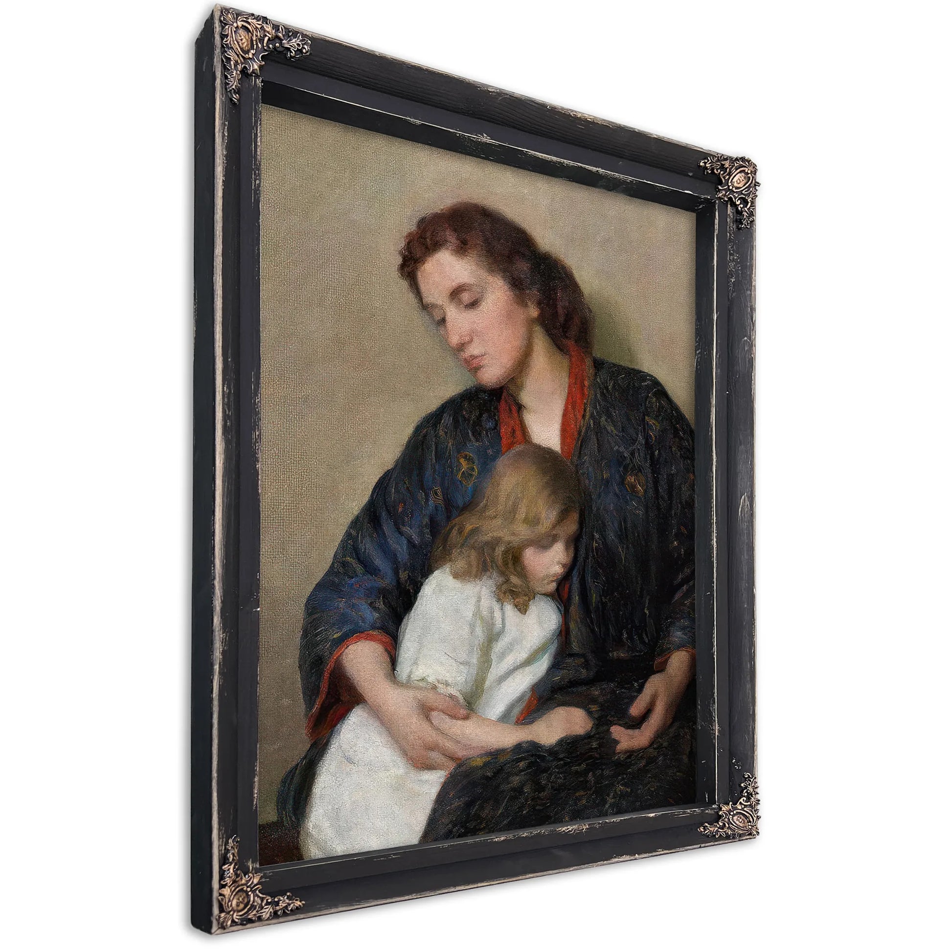 Mother, Sara And The Baby By Mary Cassatt Fine Art Print