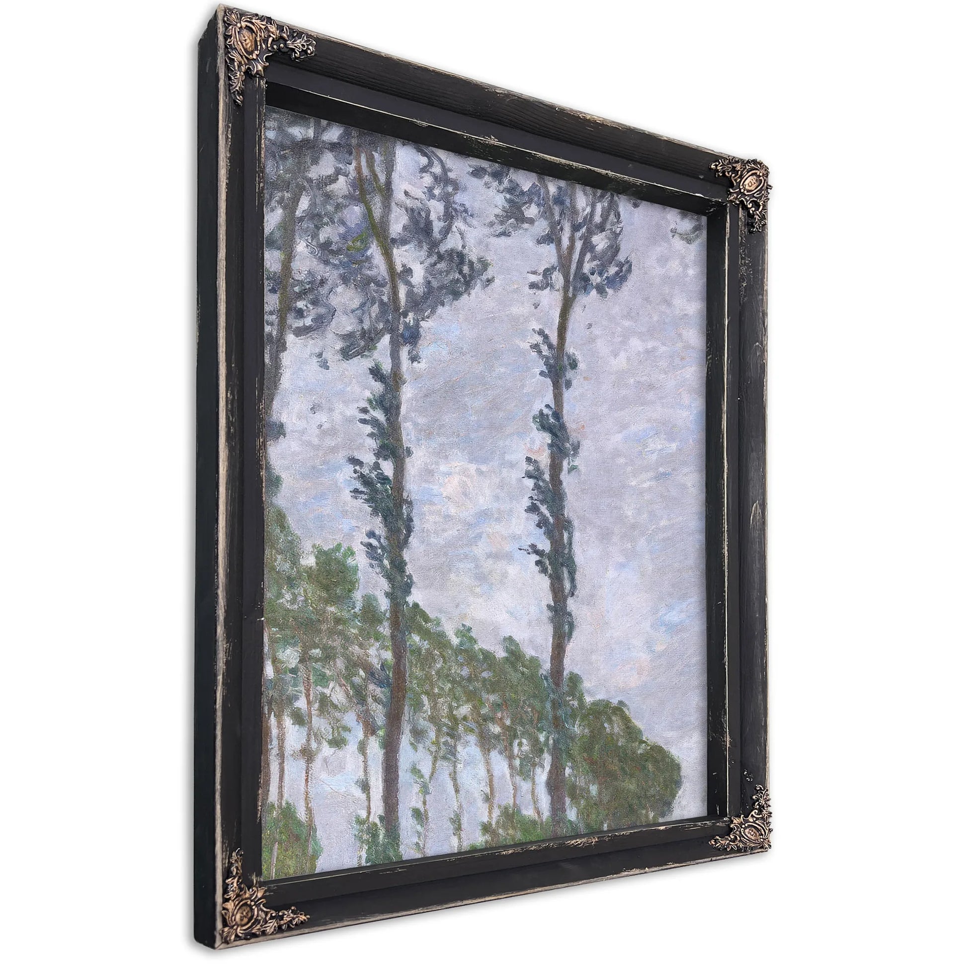 Wind Effect, Series Of The Poplars By Claude Monet Fine Art Print