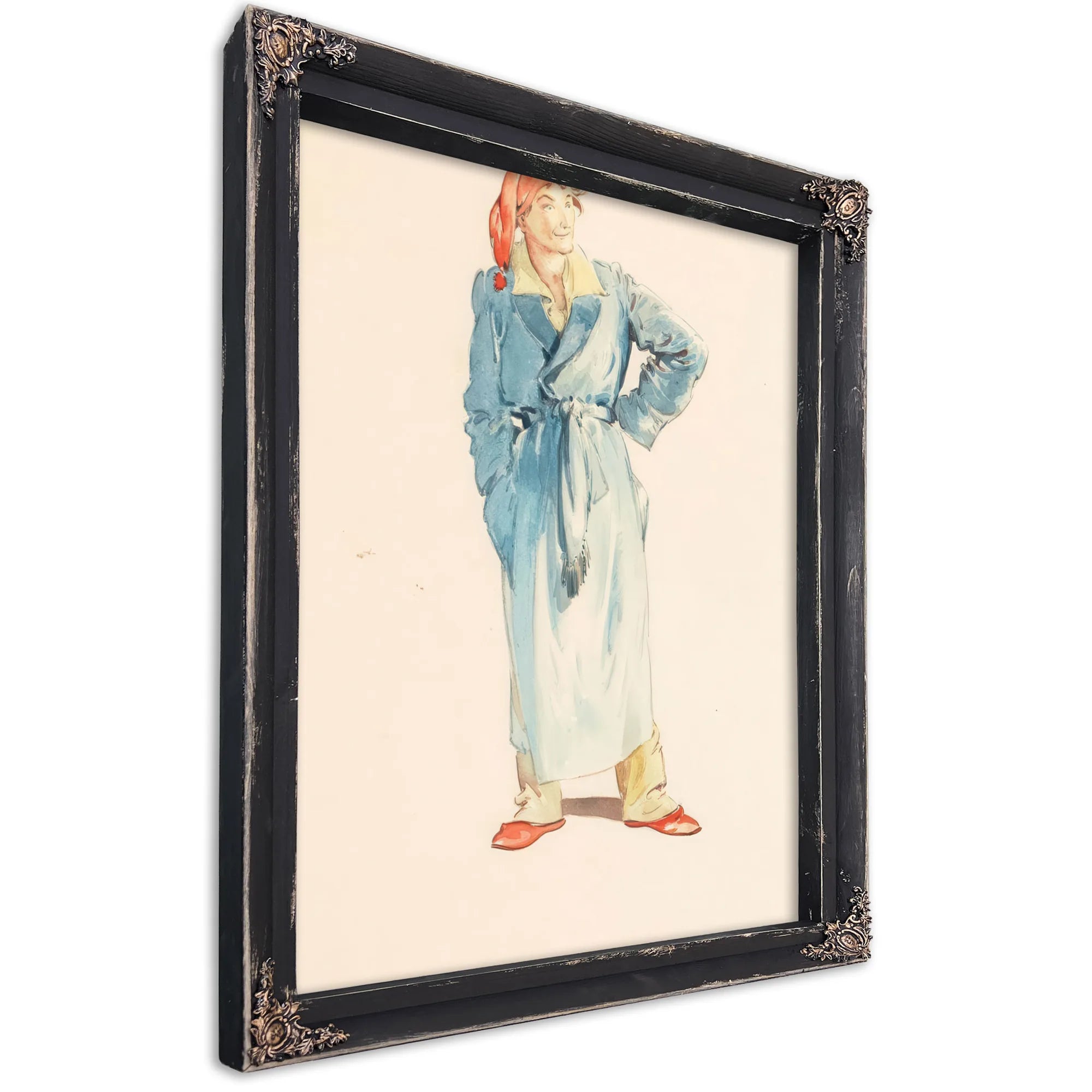 Father Santa Claus By Everett Shinn Fine Art Print