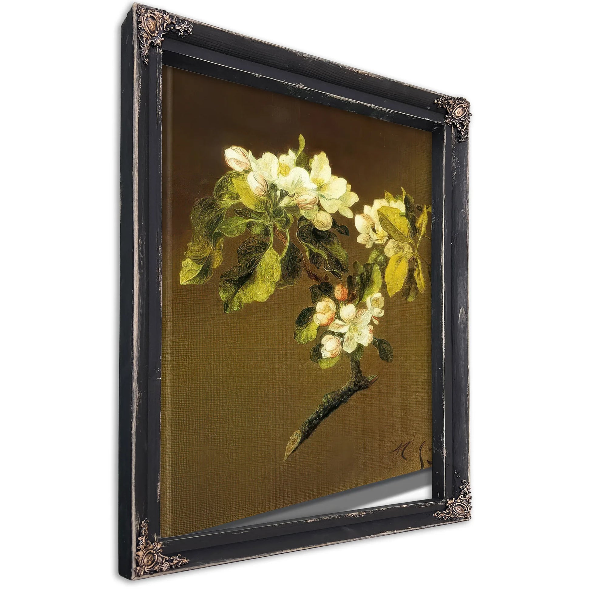 A Spray Of Apple Blossoms By Martin Johnson Heade Fine Art Print