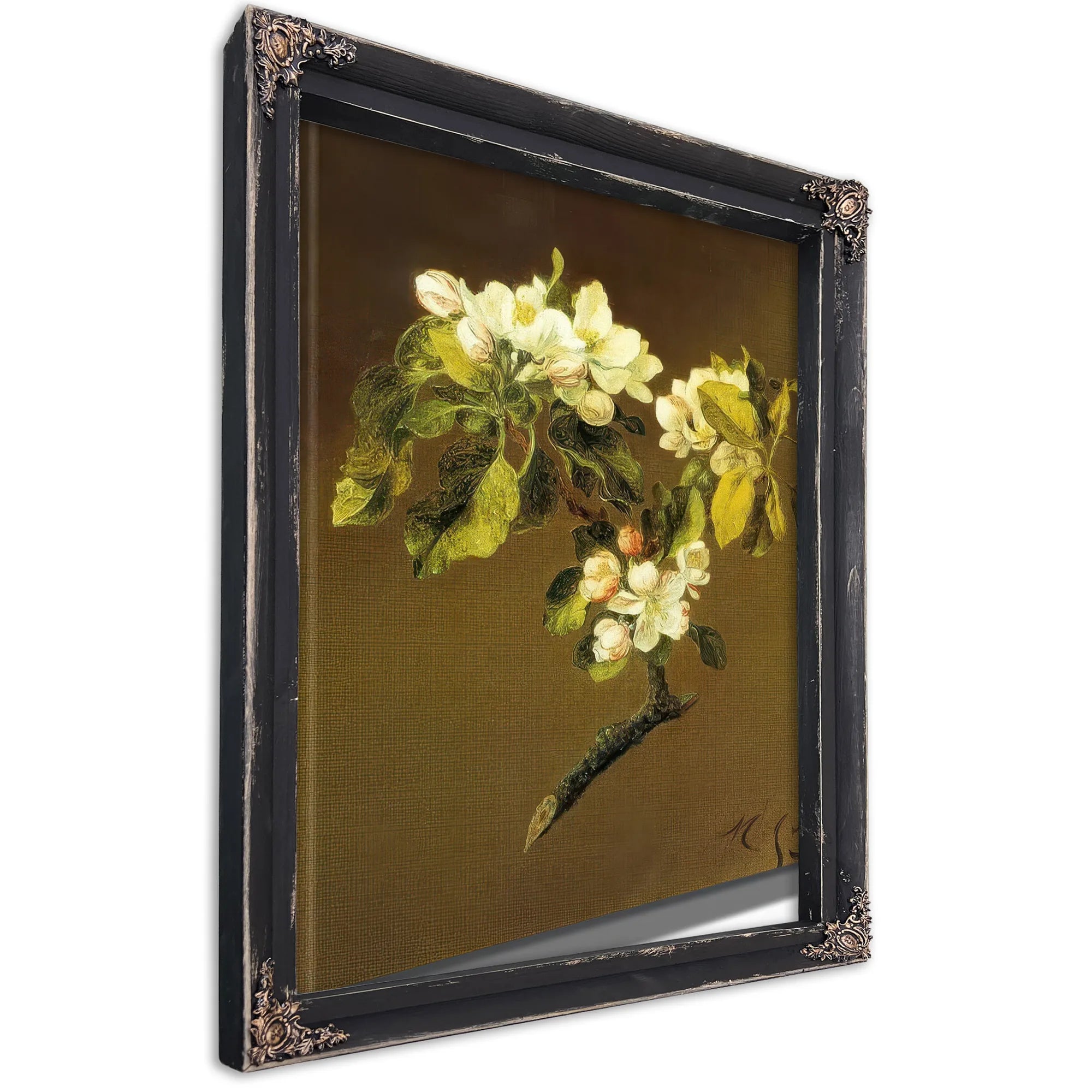 A Spray Of Apple Blossoms By Martin Johnson Heade Fine Art Print
