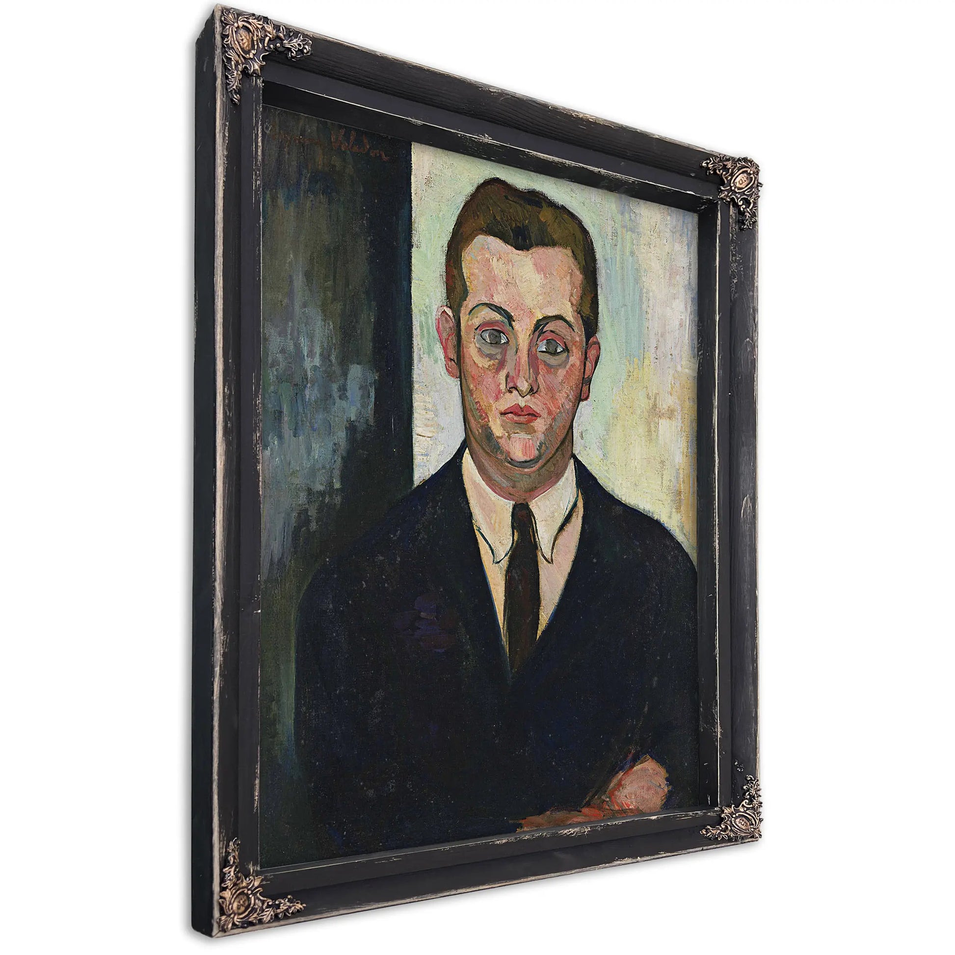 Portrait De Louis Moyses Fondateur Du Boeuf Sur Le Toit by Suzanne Valadon