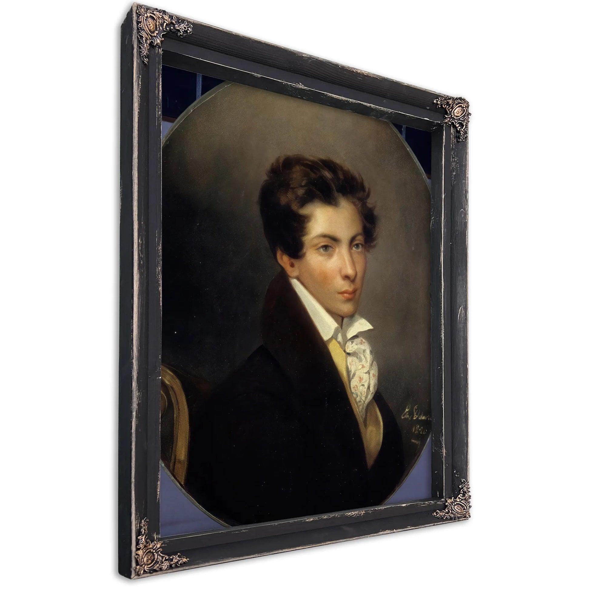 Portrait Of Eugene Berny D'ouville By Eugene Delacroix Fine Art Print