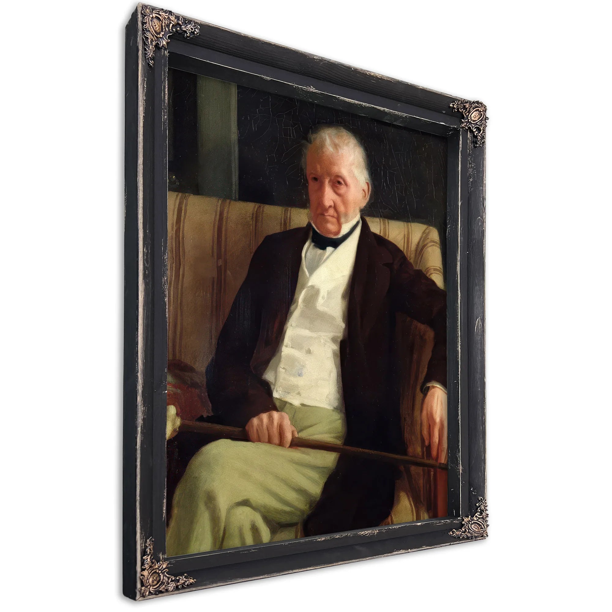 Portrait Of Hilaire Degas (1770 1858), Grandfather Of The Artist By Edgar Degas Fine Art Print