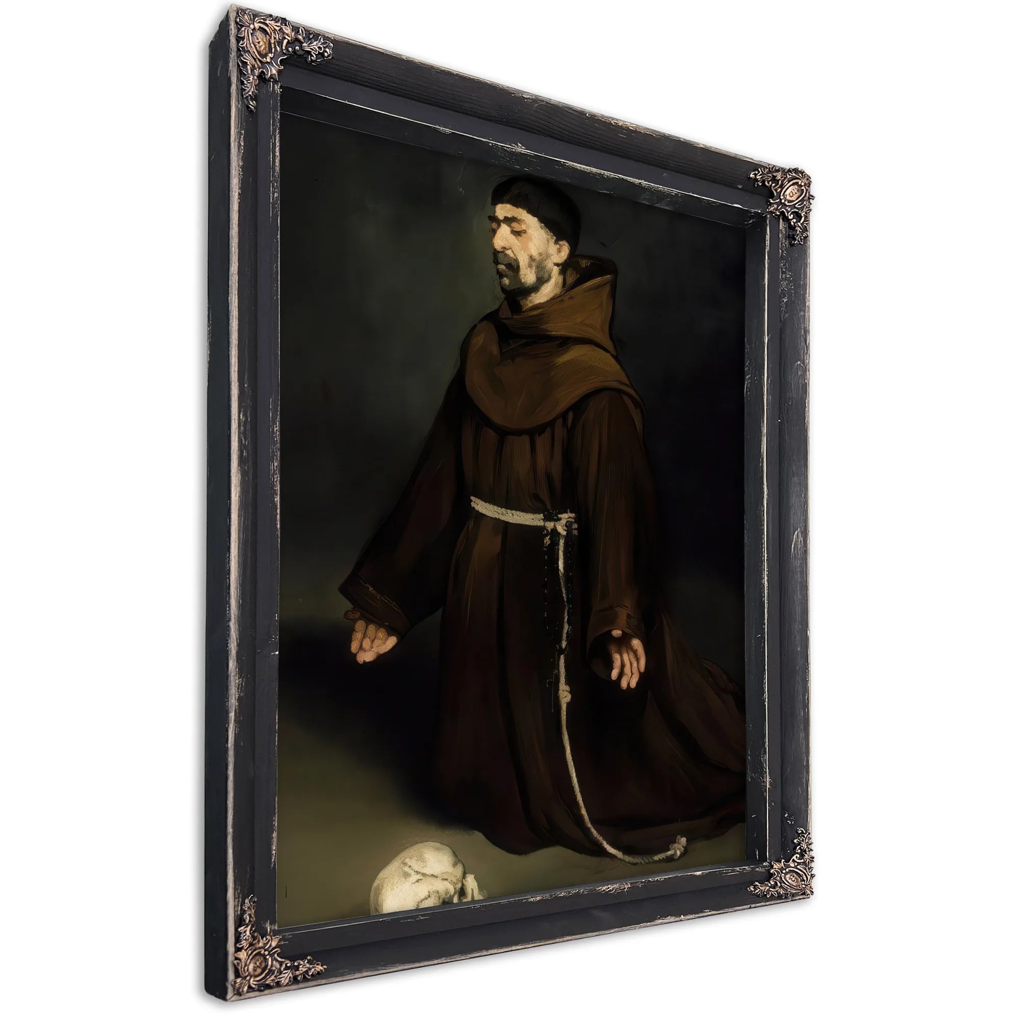 Monk In Prayer By Edouard Manet Fine Art Print