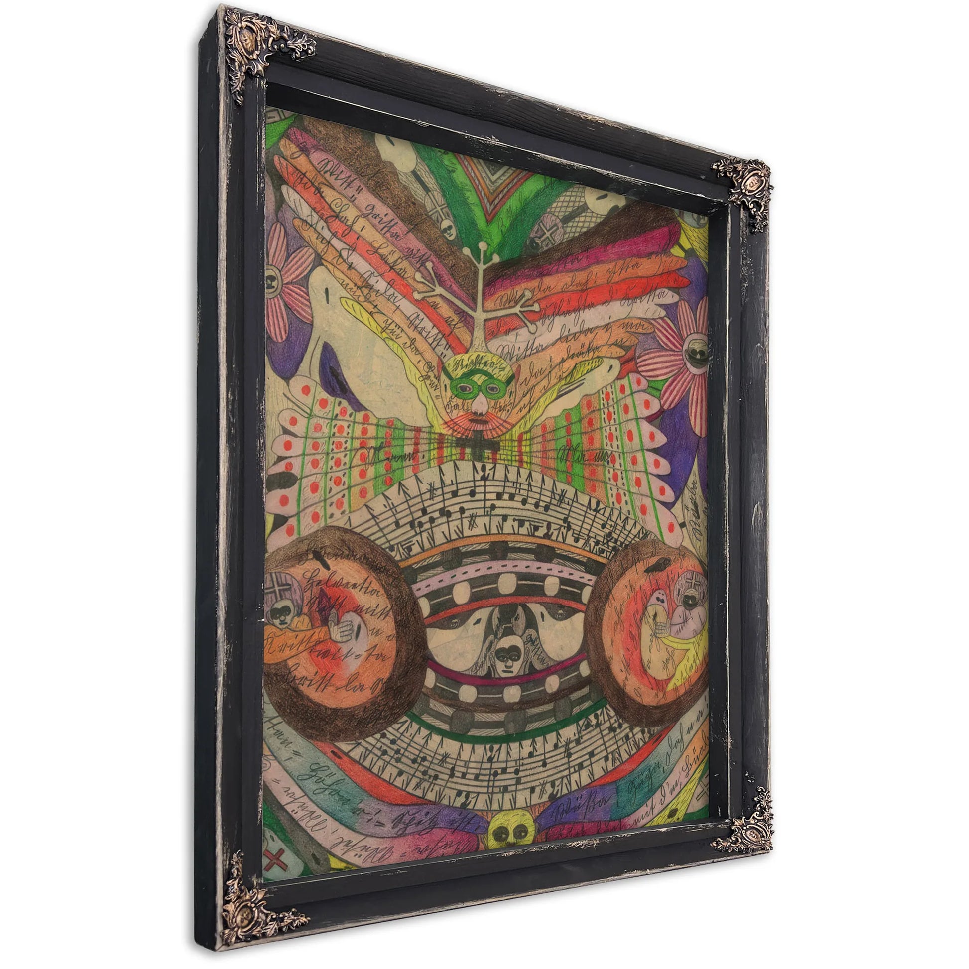 The Eyeglass Butterfly In India 1911 By Adolf Wolfli Fine Art Print