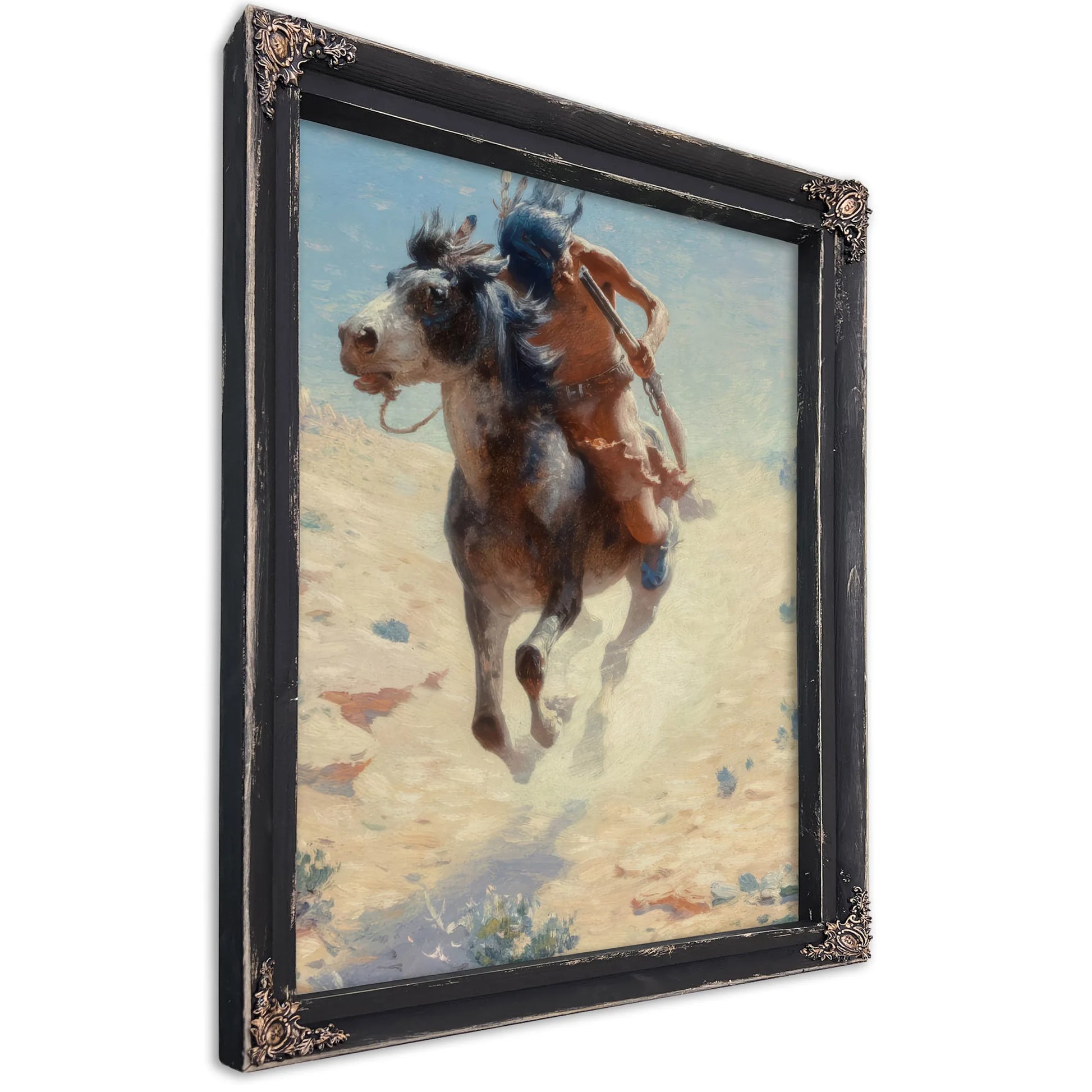 Indian Rider 1918 By Charles Marion Russell Fine Art Print