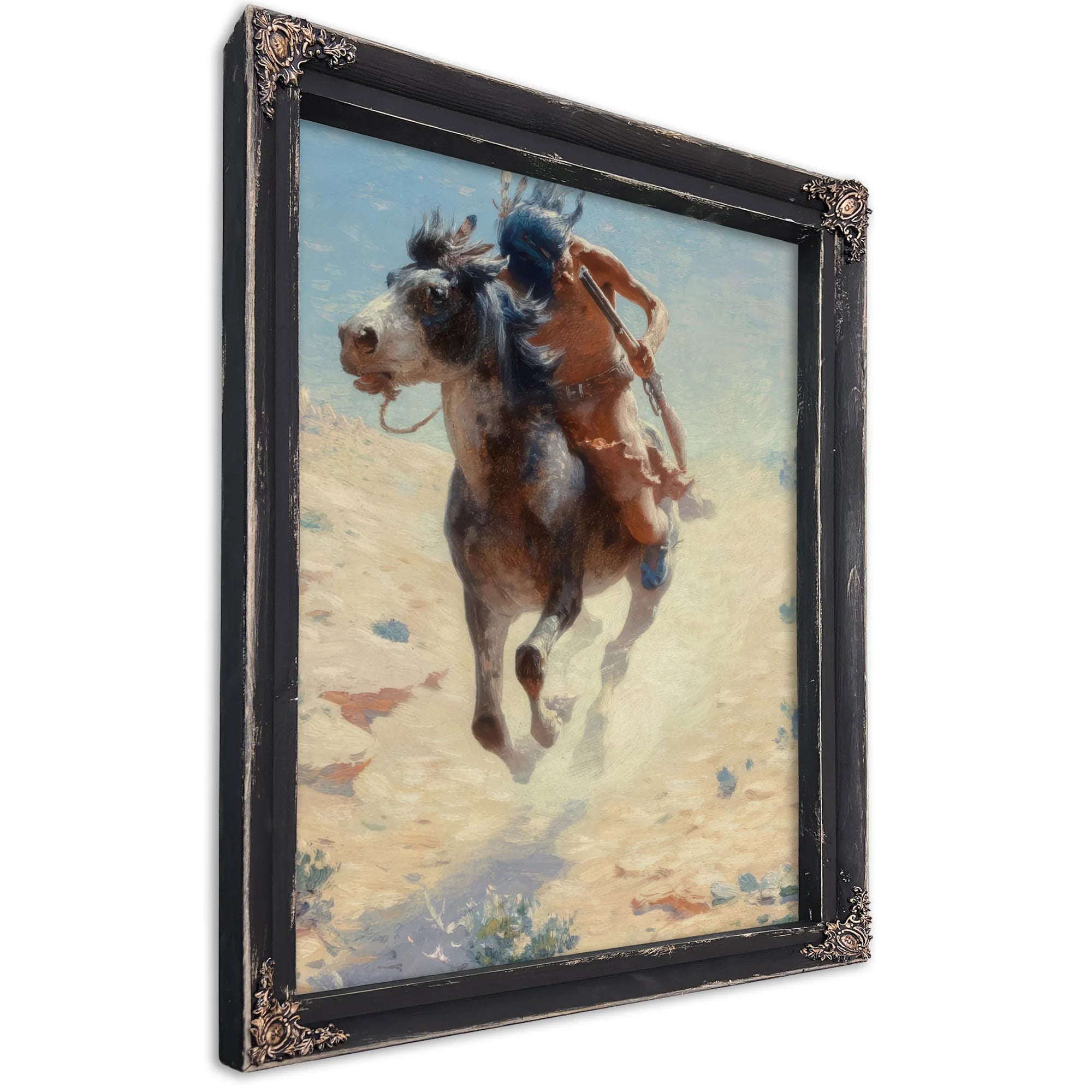 Indian Rider 1918 By Charles Marion Russell Fine Art Print