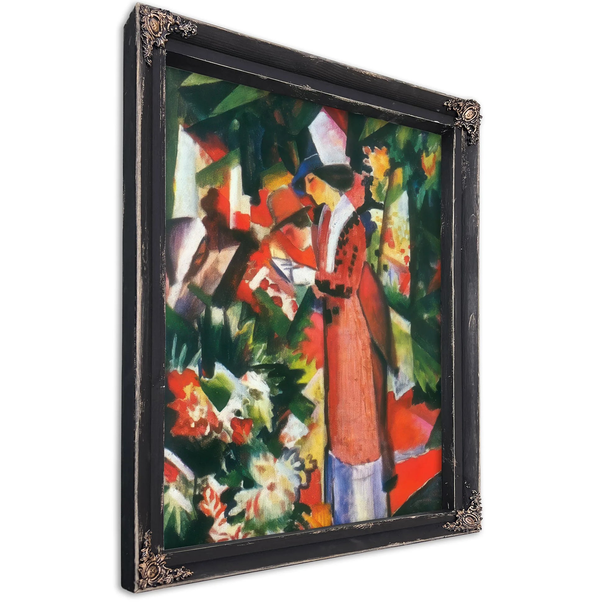 Walk Among Flowers By August Macke Fine Art Print