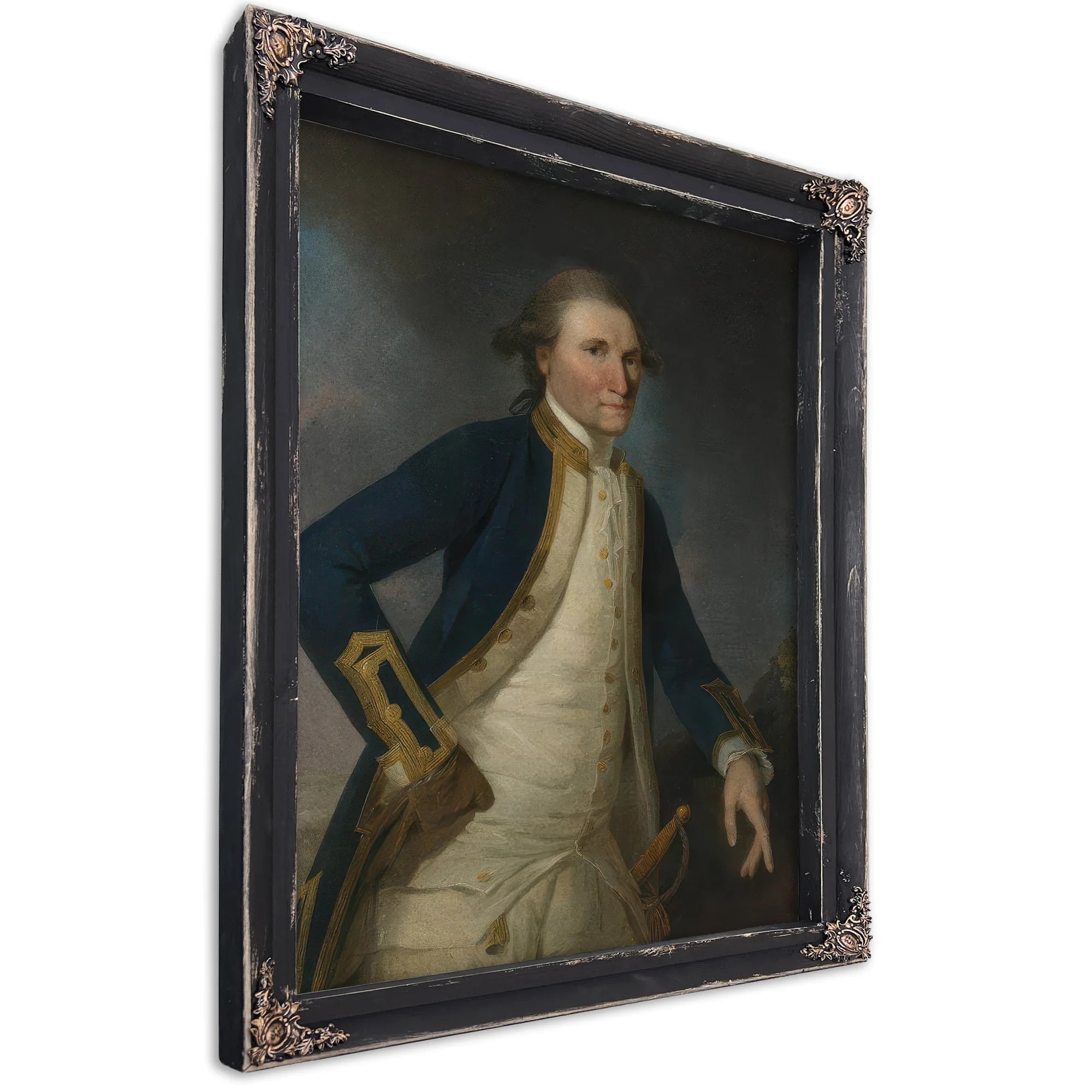 Portrait Of Captain James Cook Rn By John Webber Fine Art Print