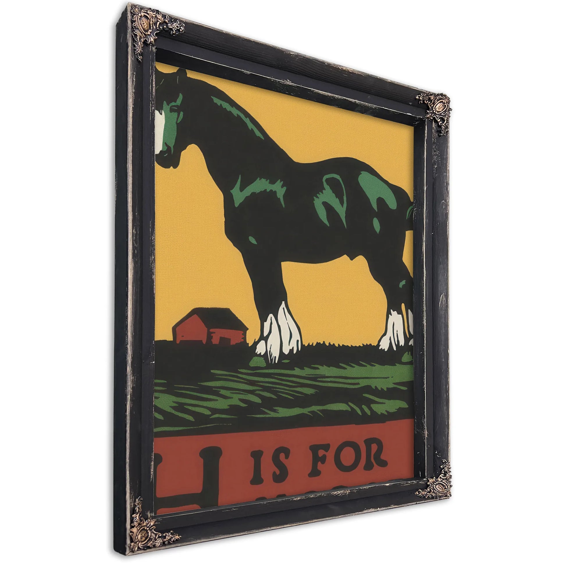 Alphabet H Is For Horse By C.B. Falls Fine Art Print