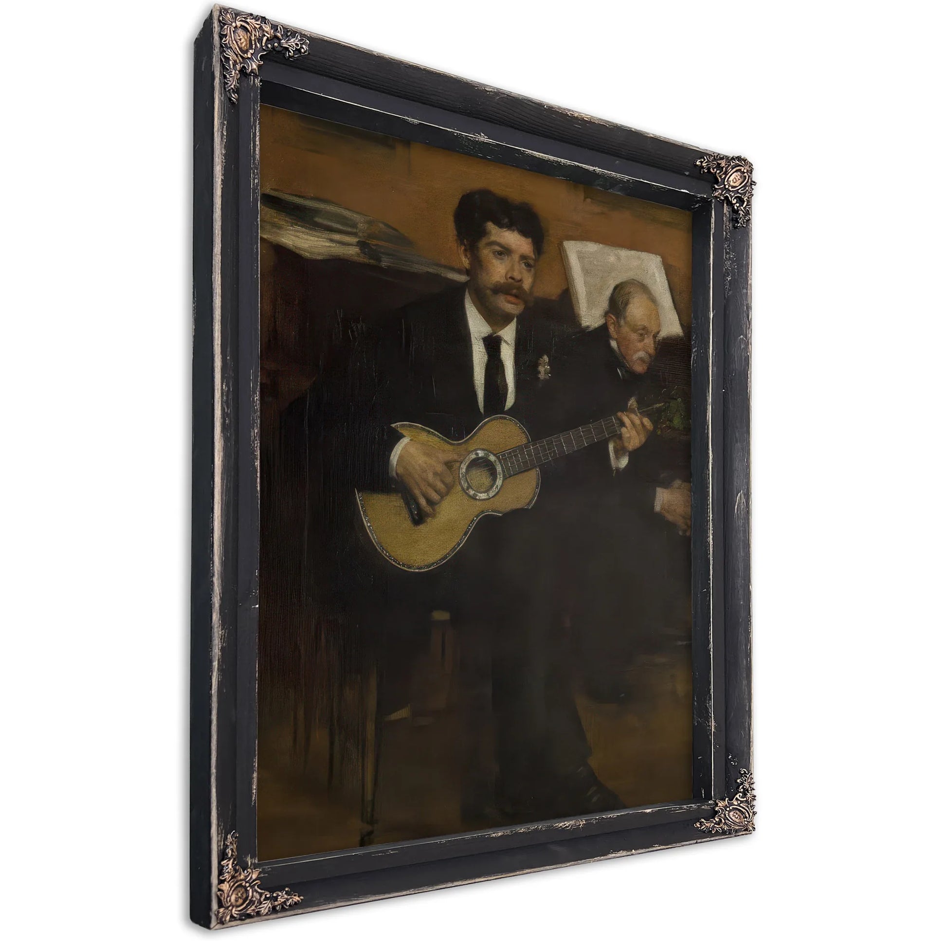 Lorenzo Pagans And Auguste De Gas By Edgar Degas Fine Art Print