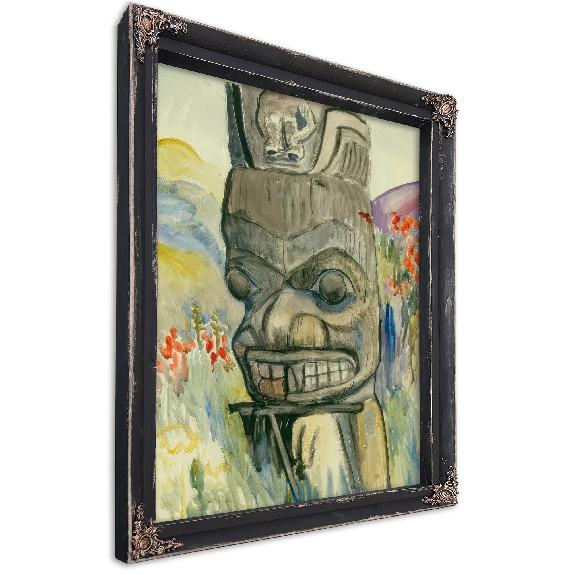 Ankeda The Pole Of Chief George Kindealda By Emily Carr Fine Art Print