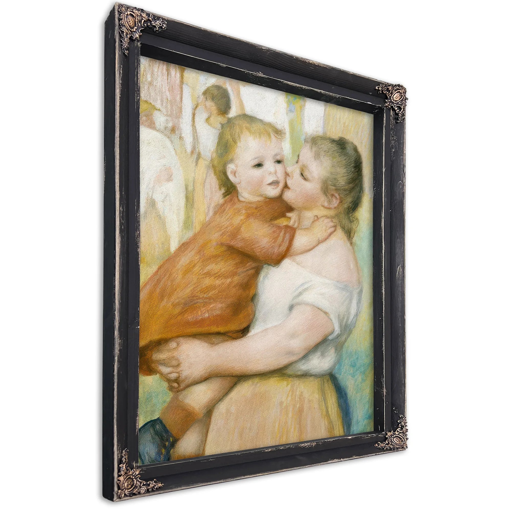Mother And Child By Pierre August Renoir Fine Art Print