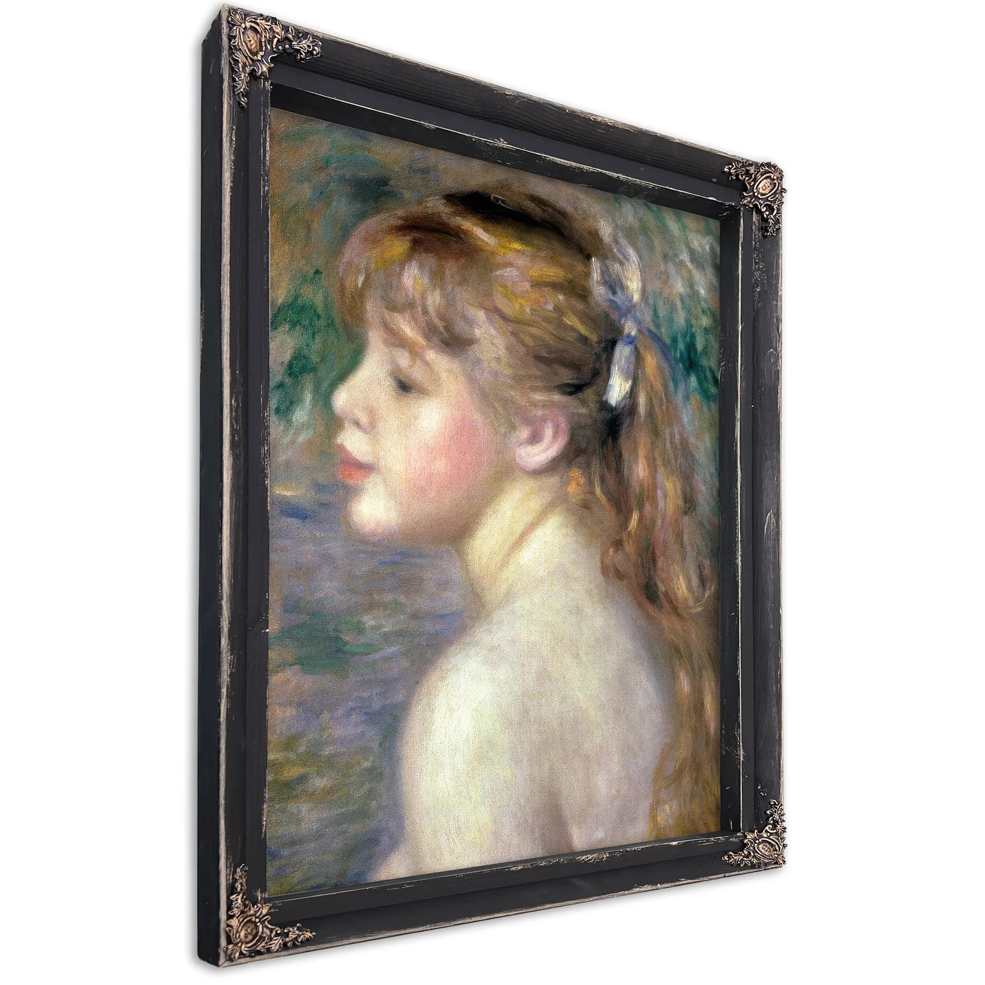 Head Of A Child By Pierre August Renoir Fine Art Print