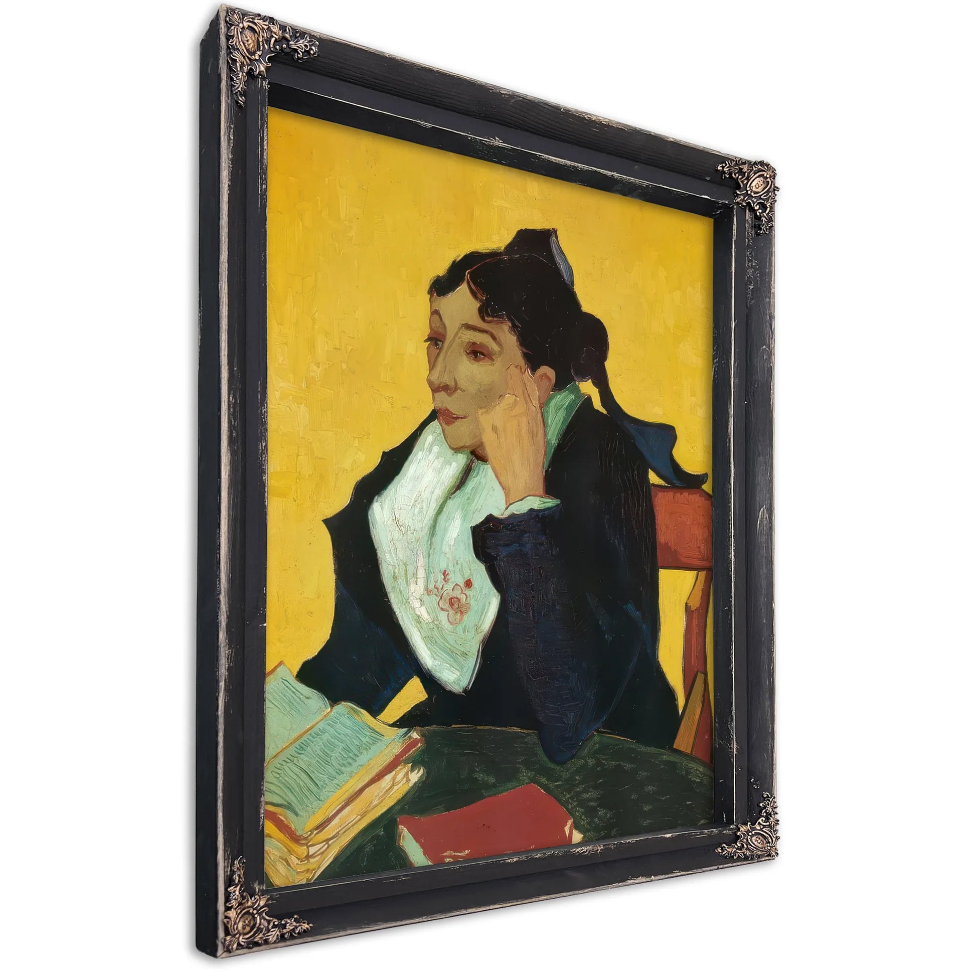 L'arlesienne Madame Ginoux With Books By Vincent Van Gogh Fine Art Print