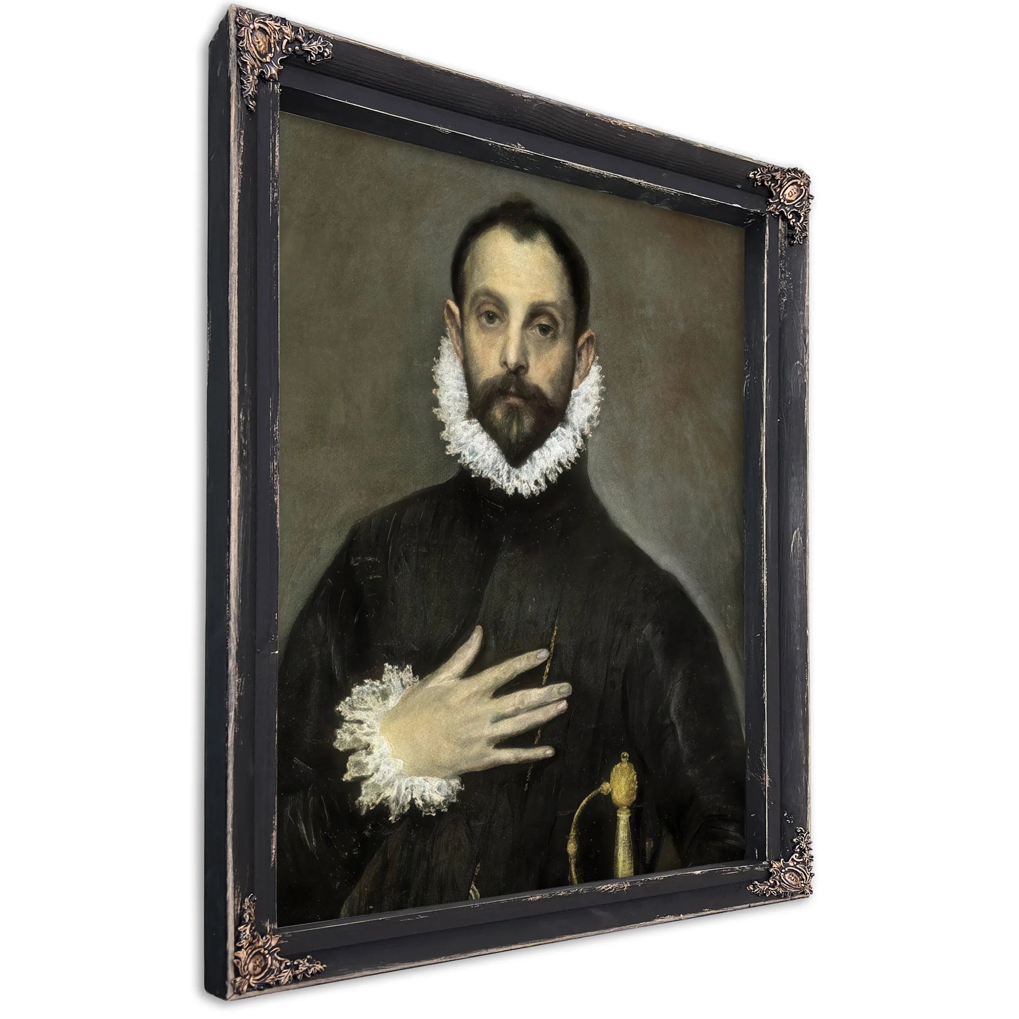 El Caballero De La Mano En El Pecho The Nobleman With His Hand On His Chest By El Greco Fine Art Print