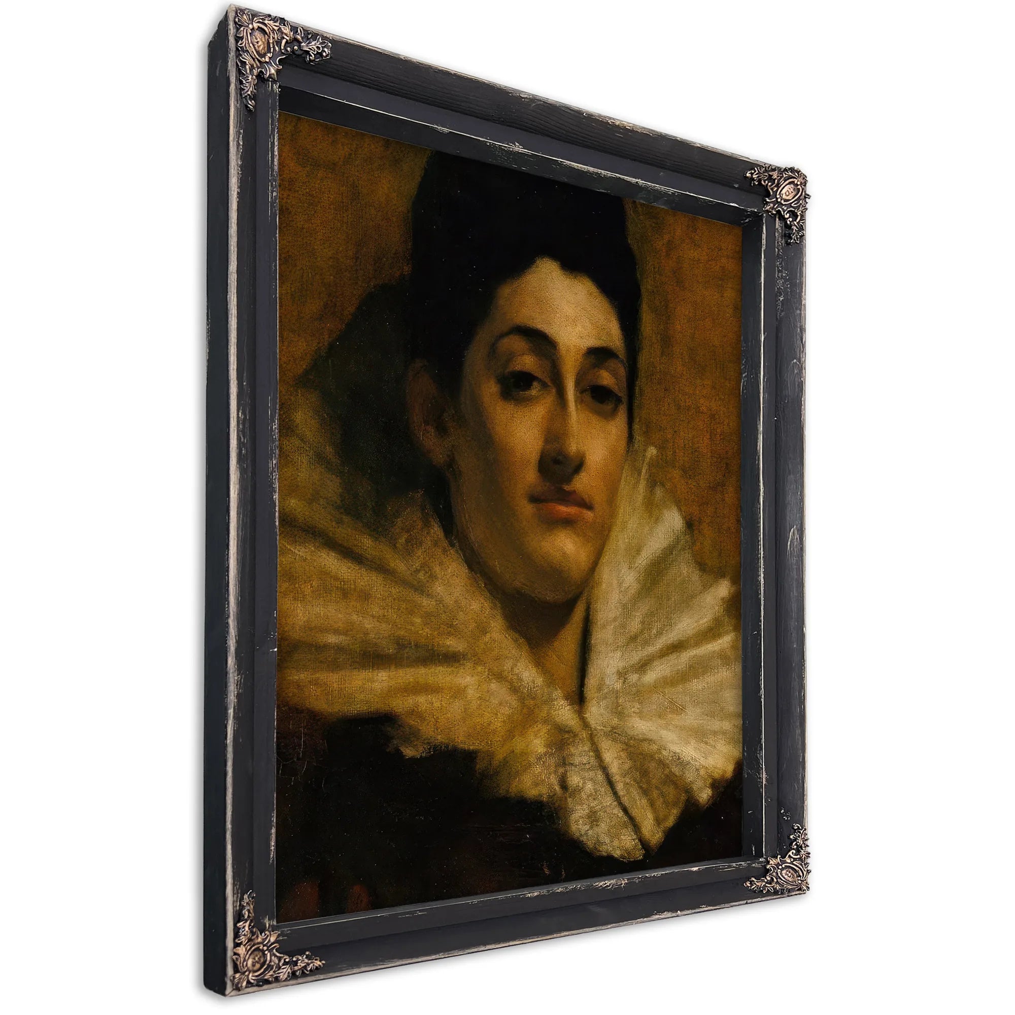 Portrait Of Frances C. Houston By Thomas Wilmer Dewing Fine Art Print