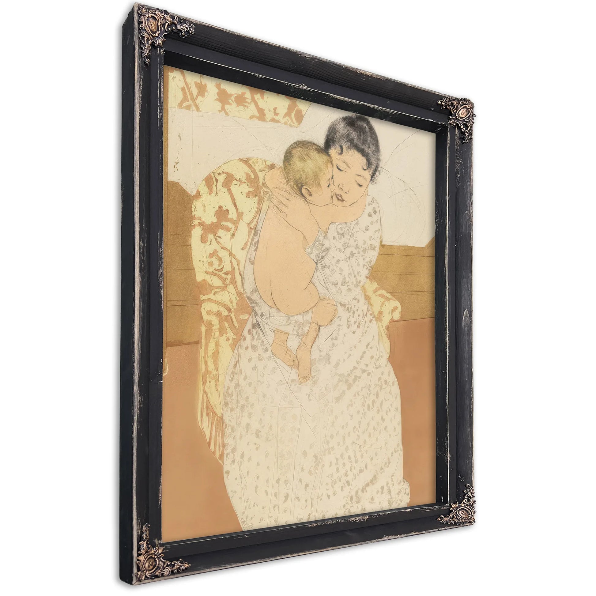 Maternal Caress By Mary Cassatt Fine Art Print