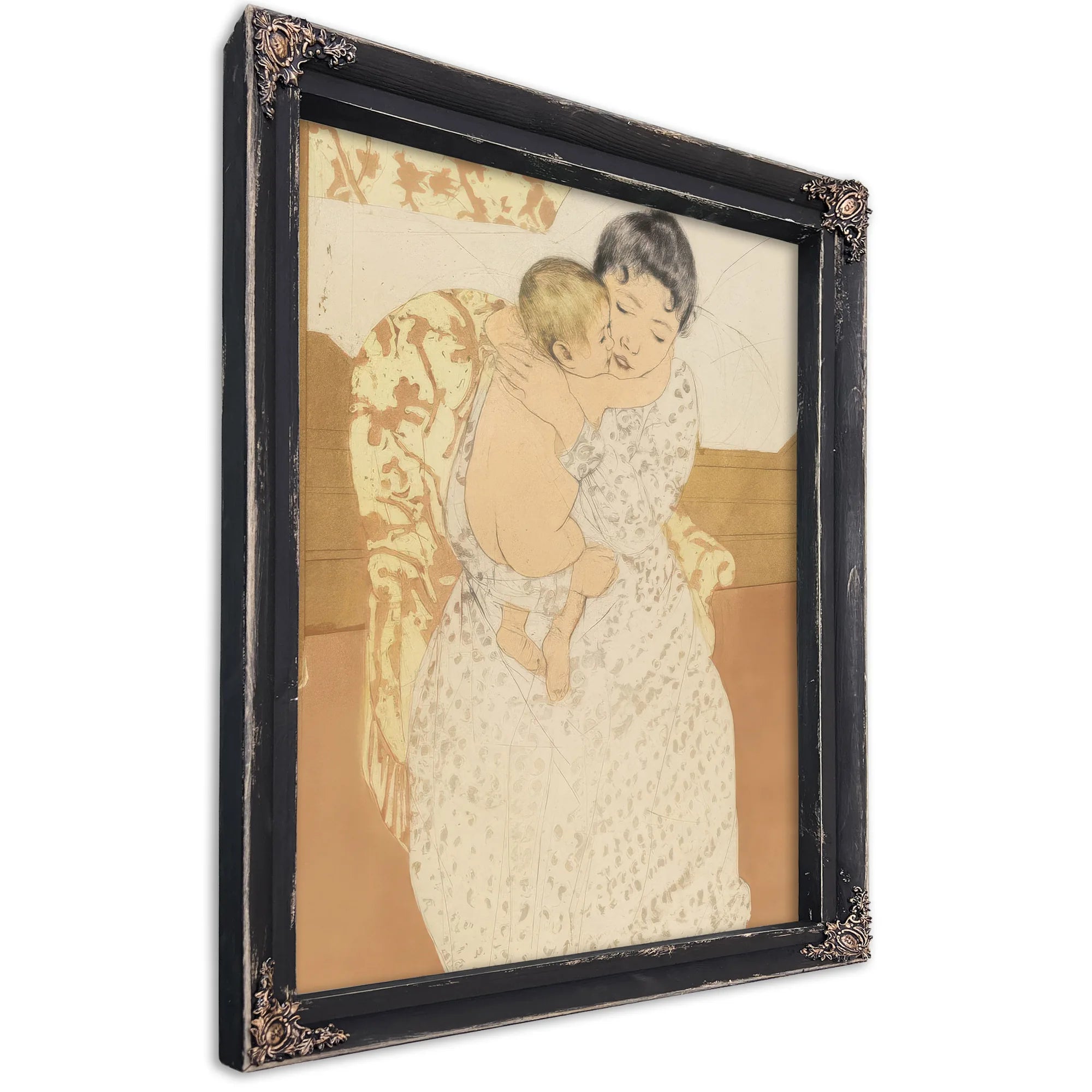 Maternal Caress By Mary Cassatt Fine Art Print