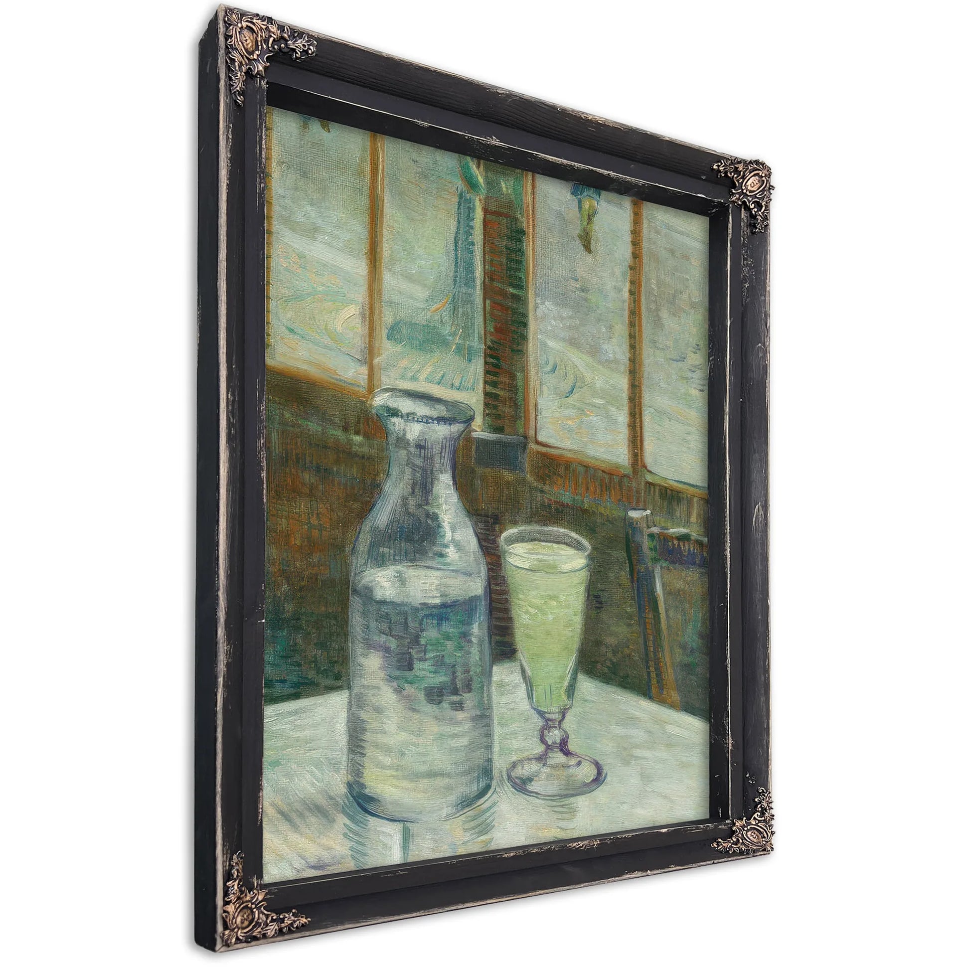Cafe Table With Absinth (Mesa De Cafe Con Absenta) By Vincent Van Gogh Fine Art Print