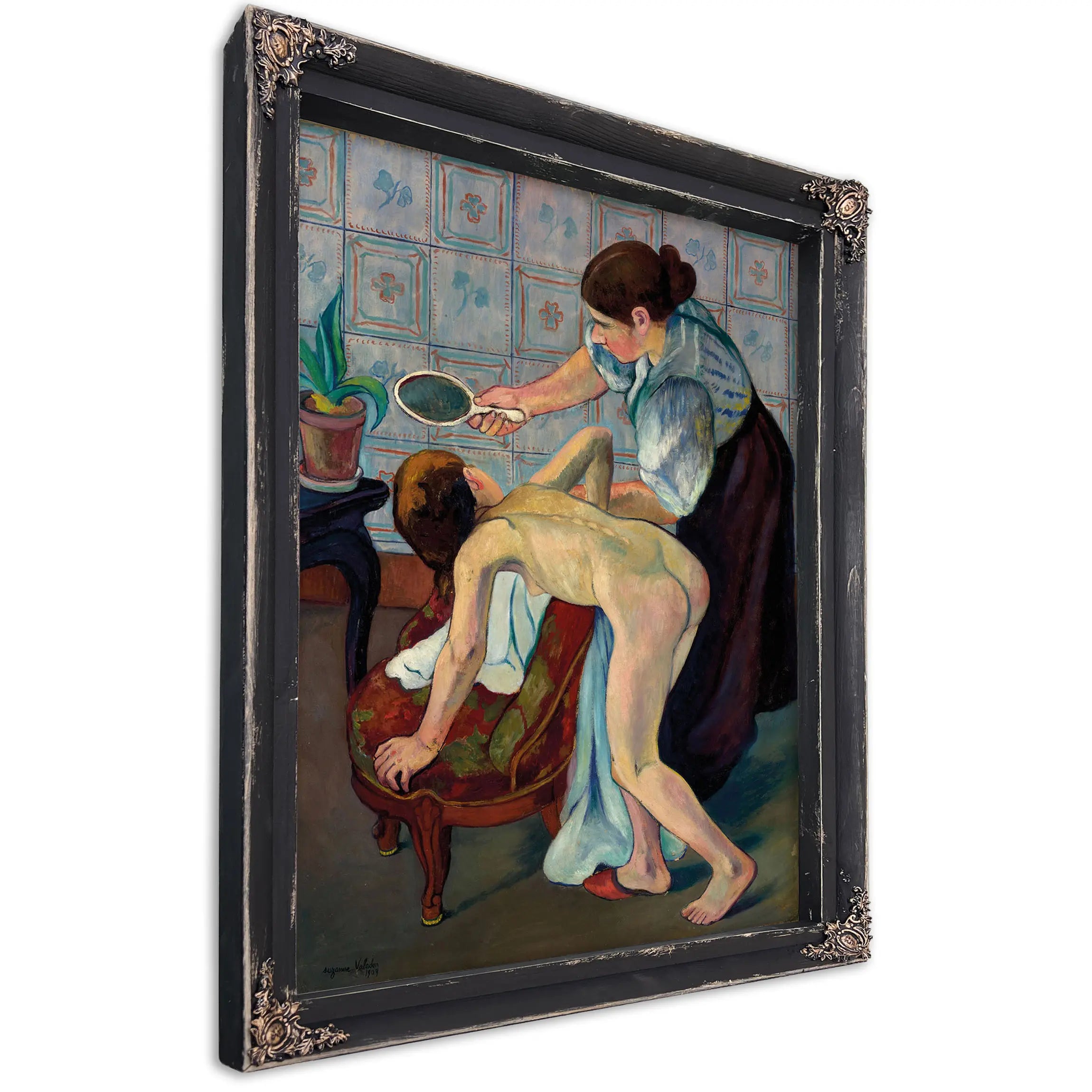 La Petite Fille Au Miroir 1909 by Suzanne Valadon