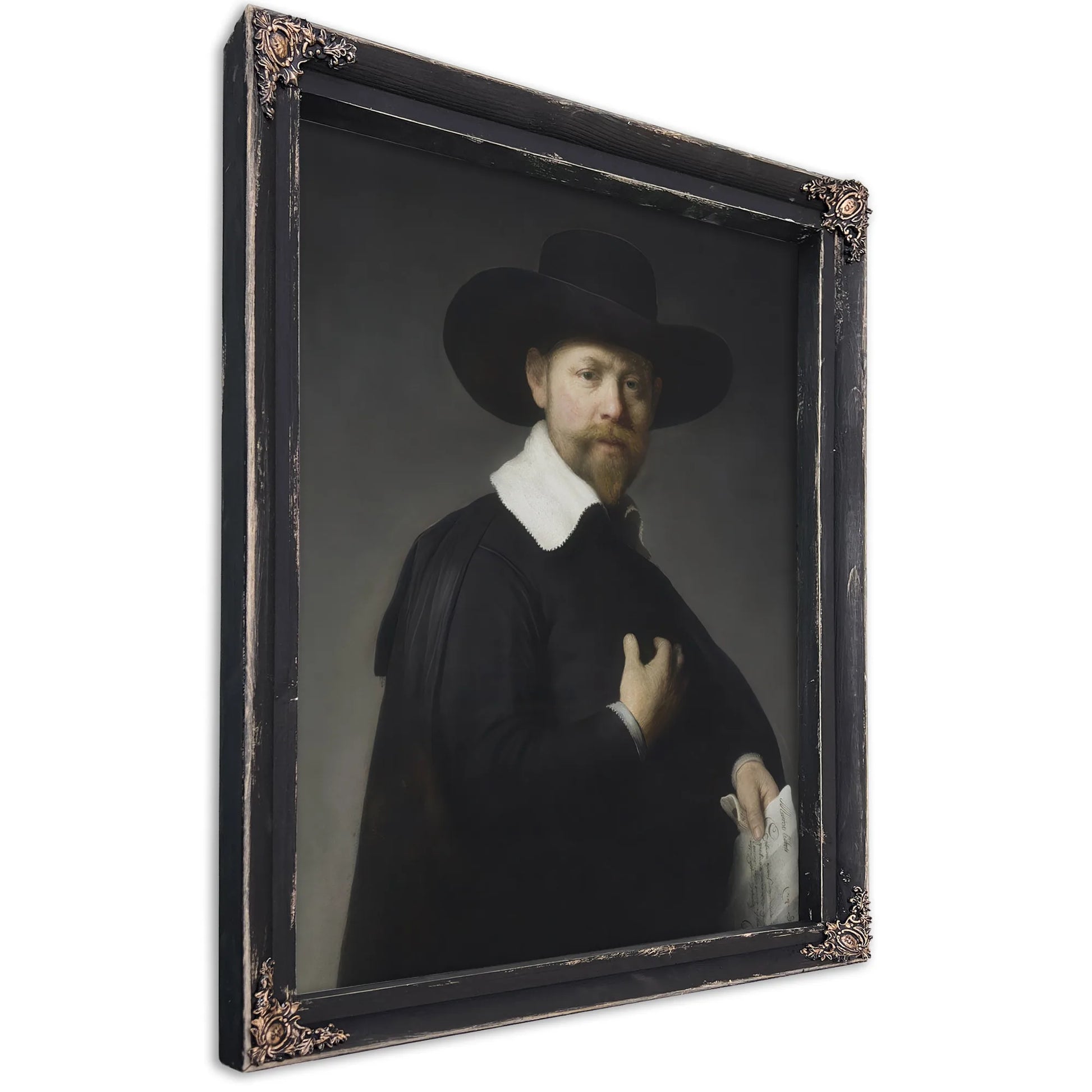 Portrait Of Marten Looten By Rembrandt Fine Art Print