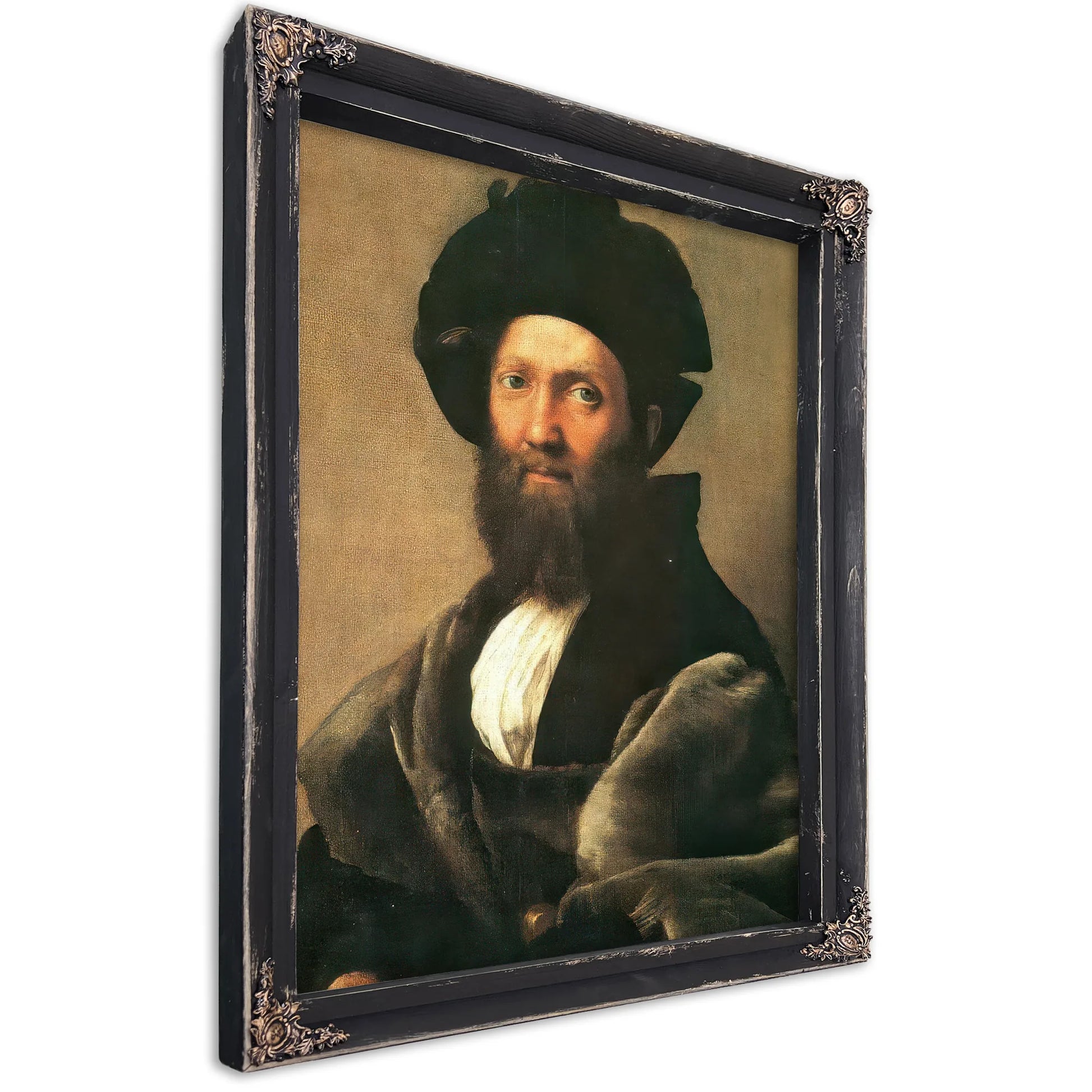 Portrait Of Baldassare Castiglione By Raphael Fine Art Print