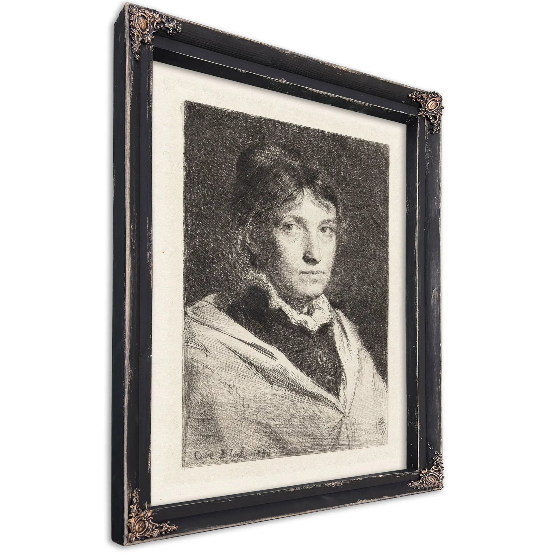 Portrait Of Alma Bloch by Carl Bloch