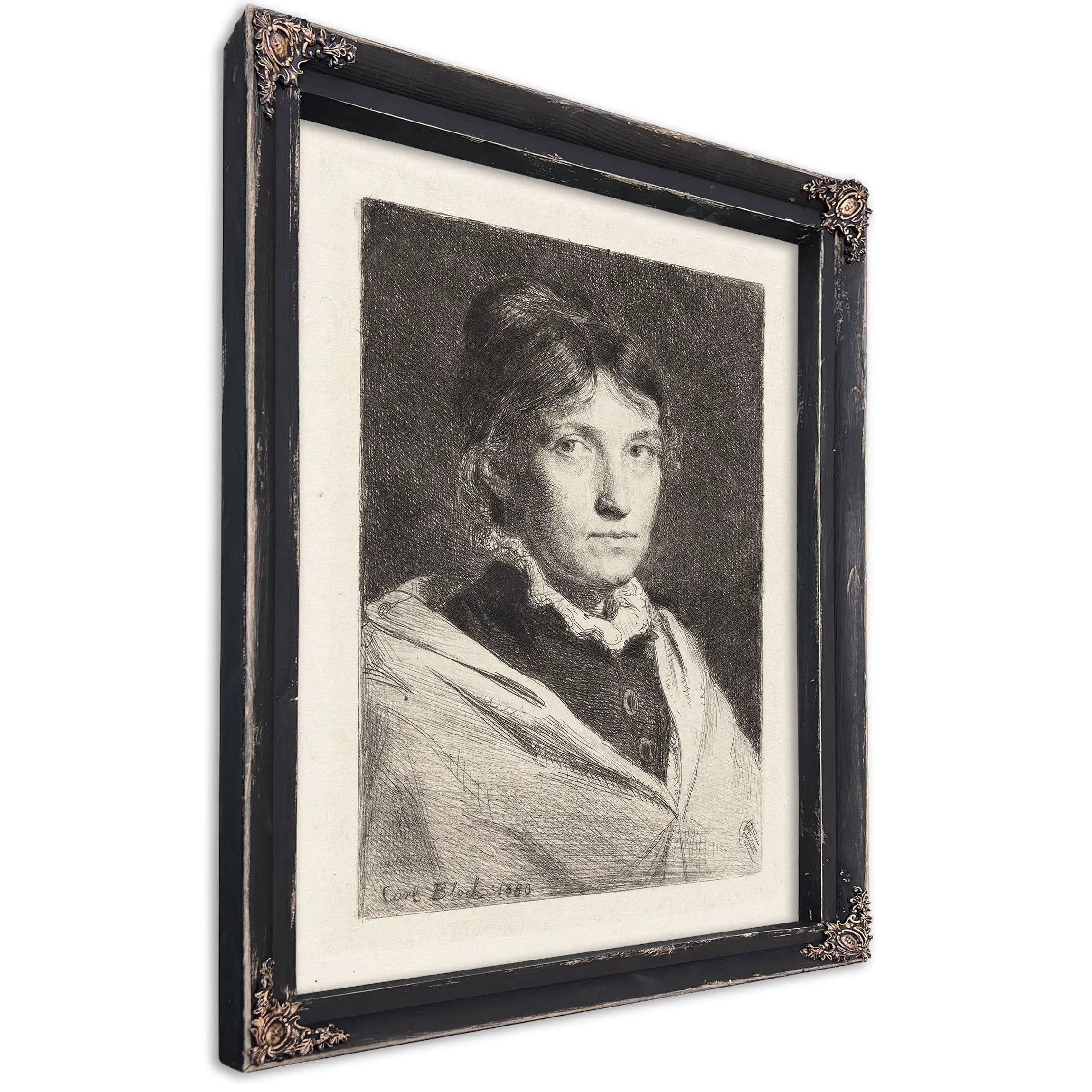 Portrait Of Alma Bloch by Carl Bloch