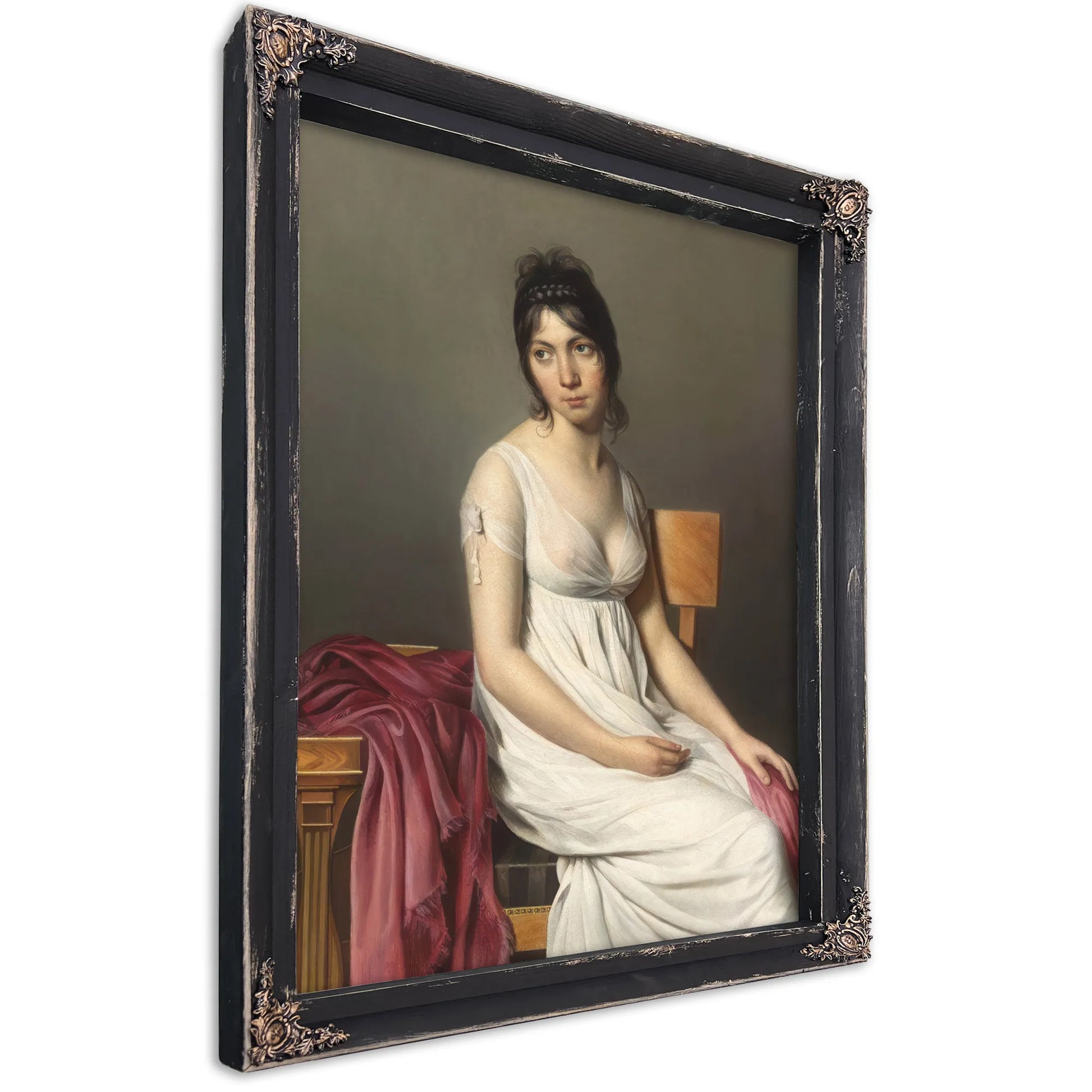 Portrait Of A Young Woman In White By Jacques Louis David Fine Art Print