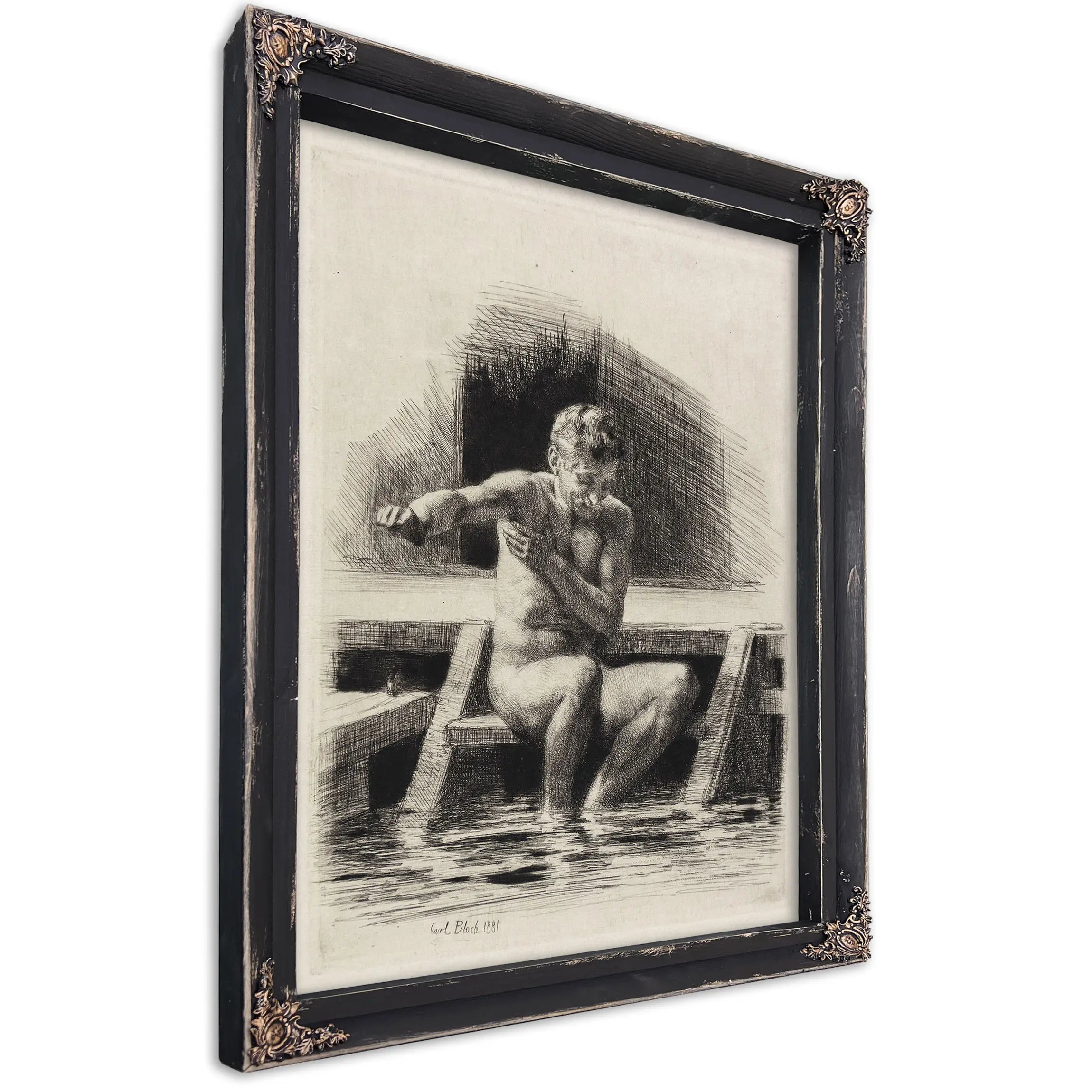 Den Store Badende Mand by Carl Bloch