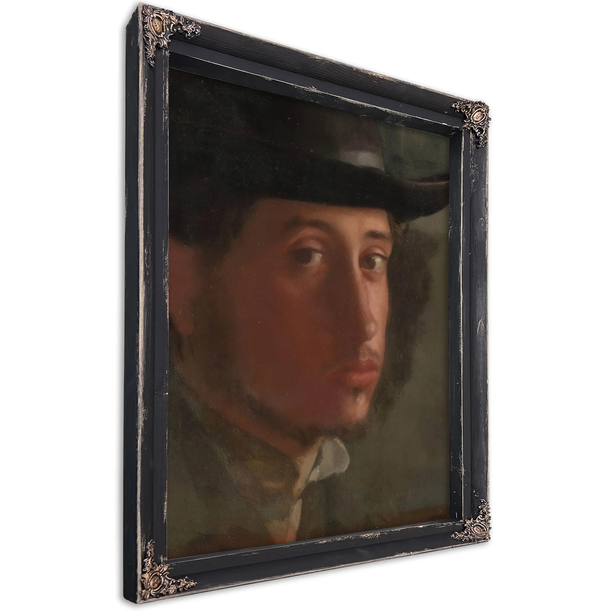 Self Portrait 1857 58 21X16 2Cm By Edgar Degas Fine Art Print