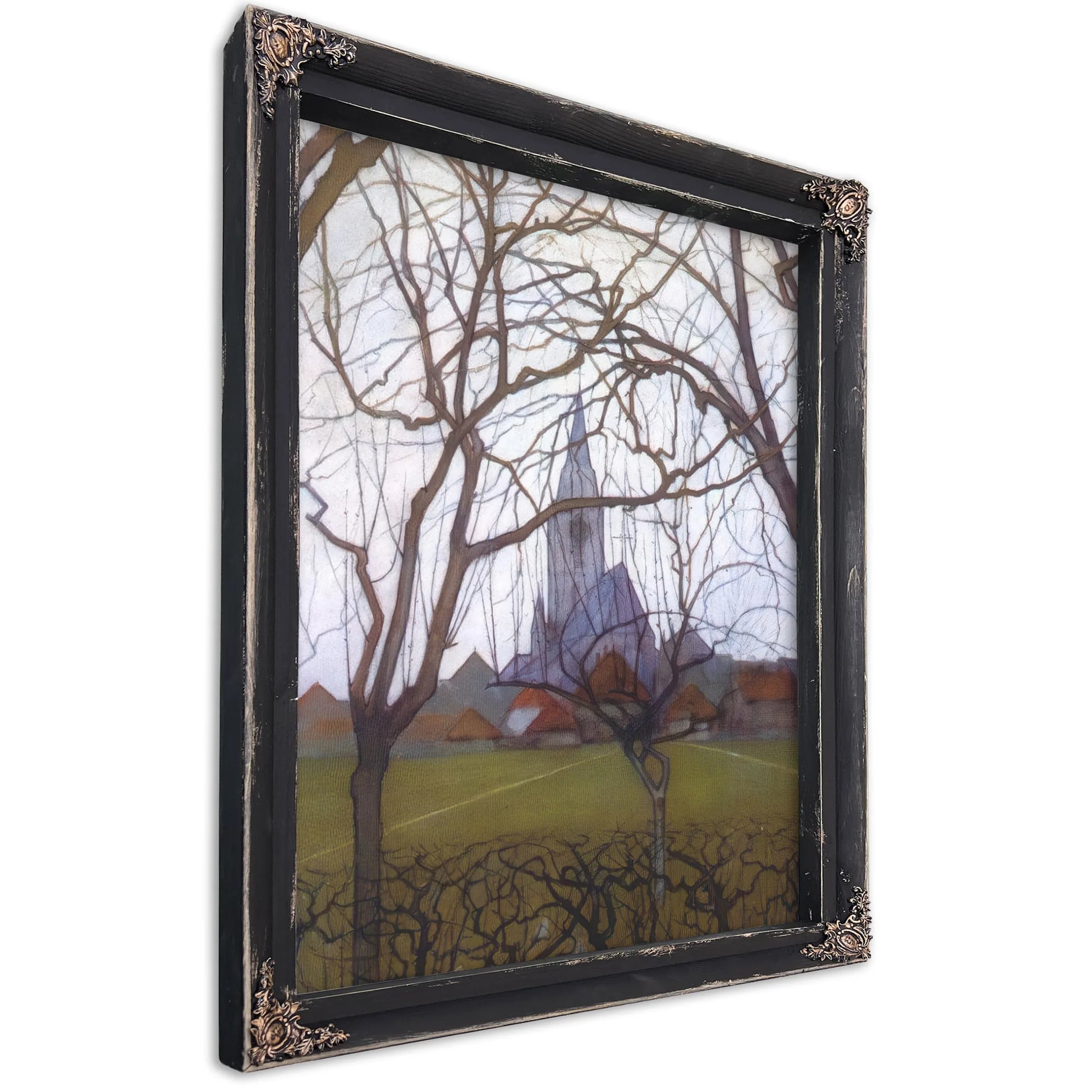 Village Church 1898 Post Impressionism By Piet Mondrian Fine Art Print