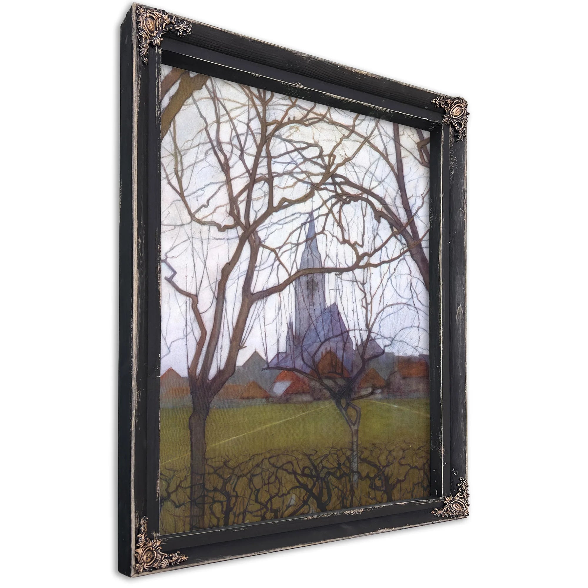 Village Church 1898 Post Impressionism By Piet Mondrian Fine Art Print
