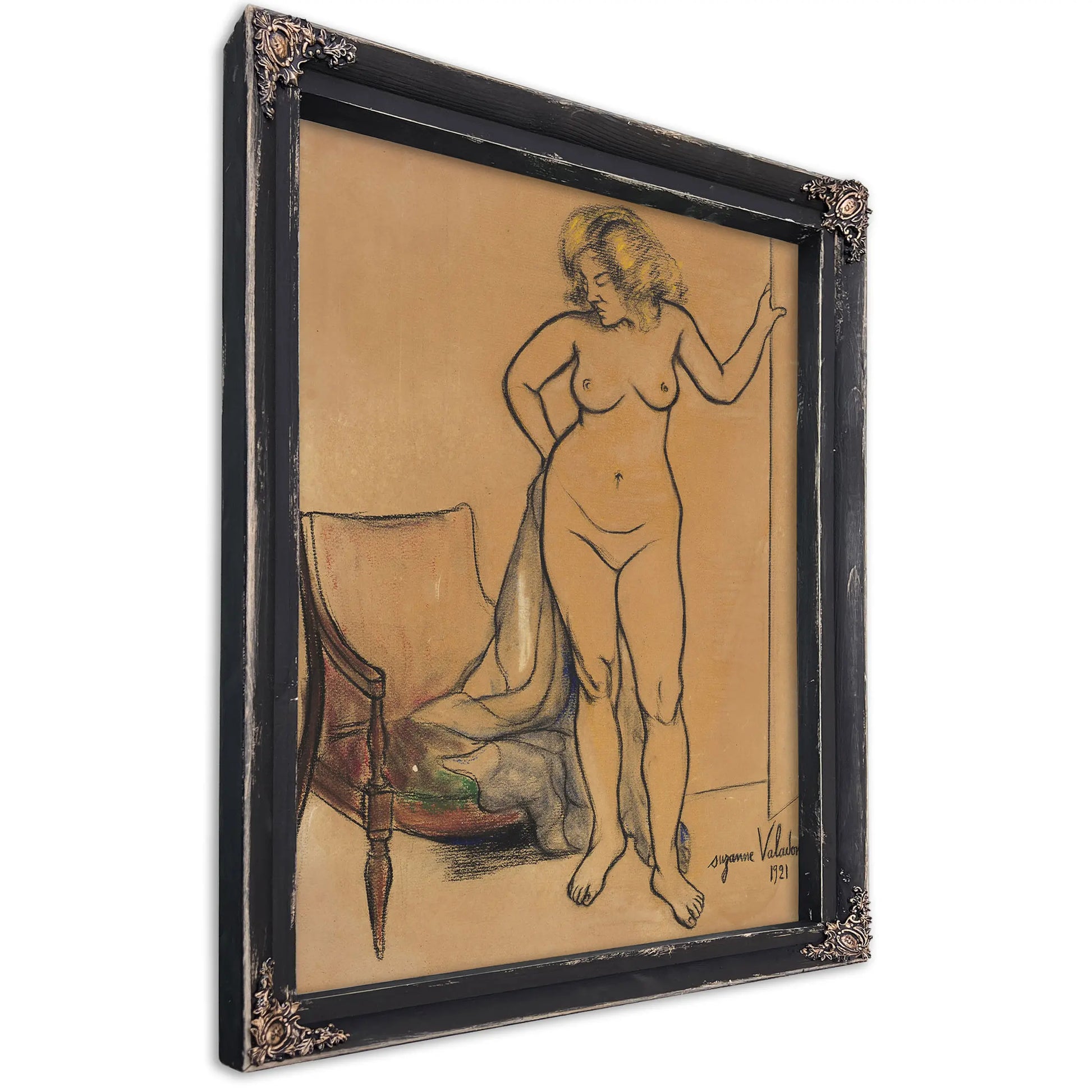Nu A La Draperie Devant Un Fauteuil 1921 by Suzanne Valadon
